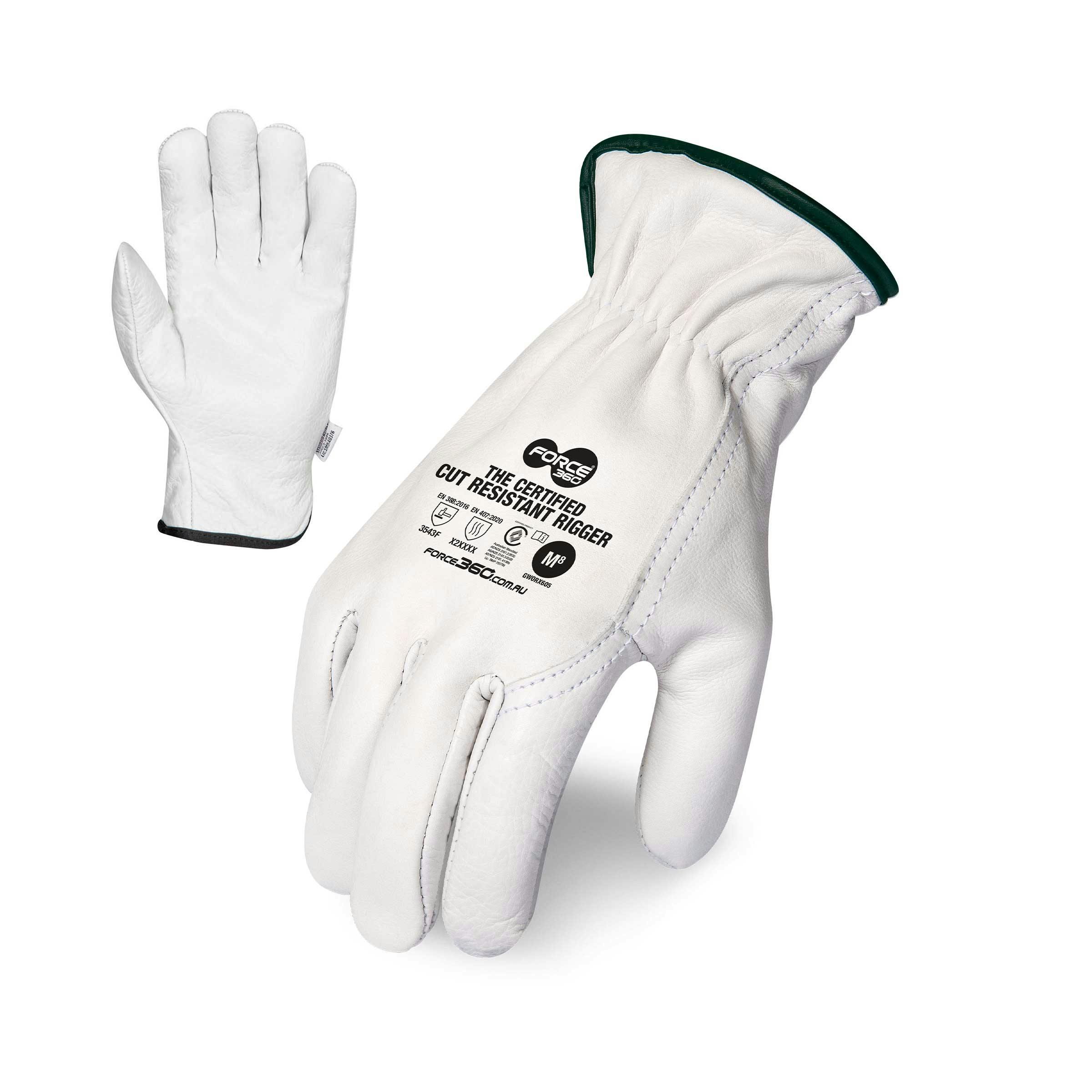 Force360 Cut 5 Cowhide Rigger Glove