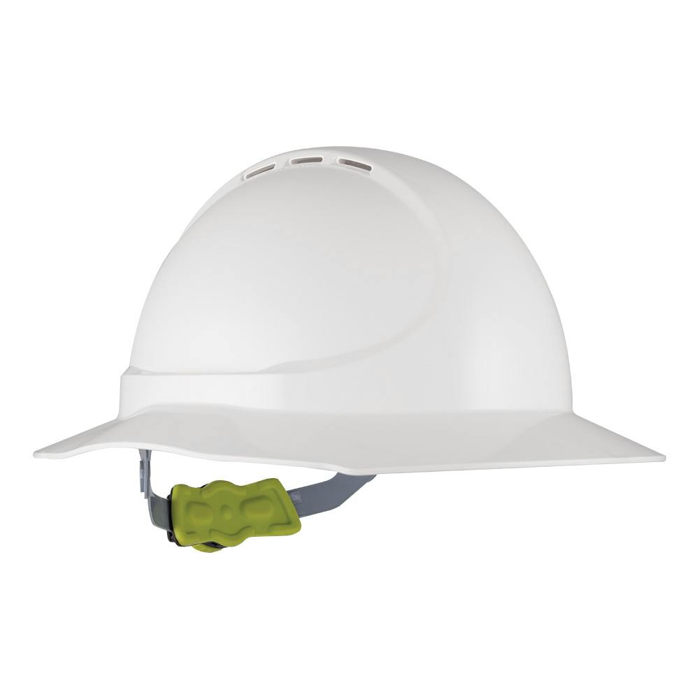 Force360 GT11 ABS Vented Broad Brim Hard Hat With Ratchet Harness, Type1_4