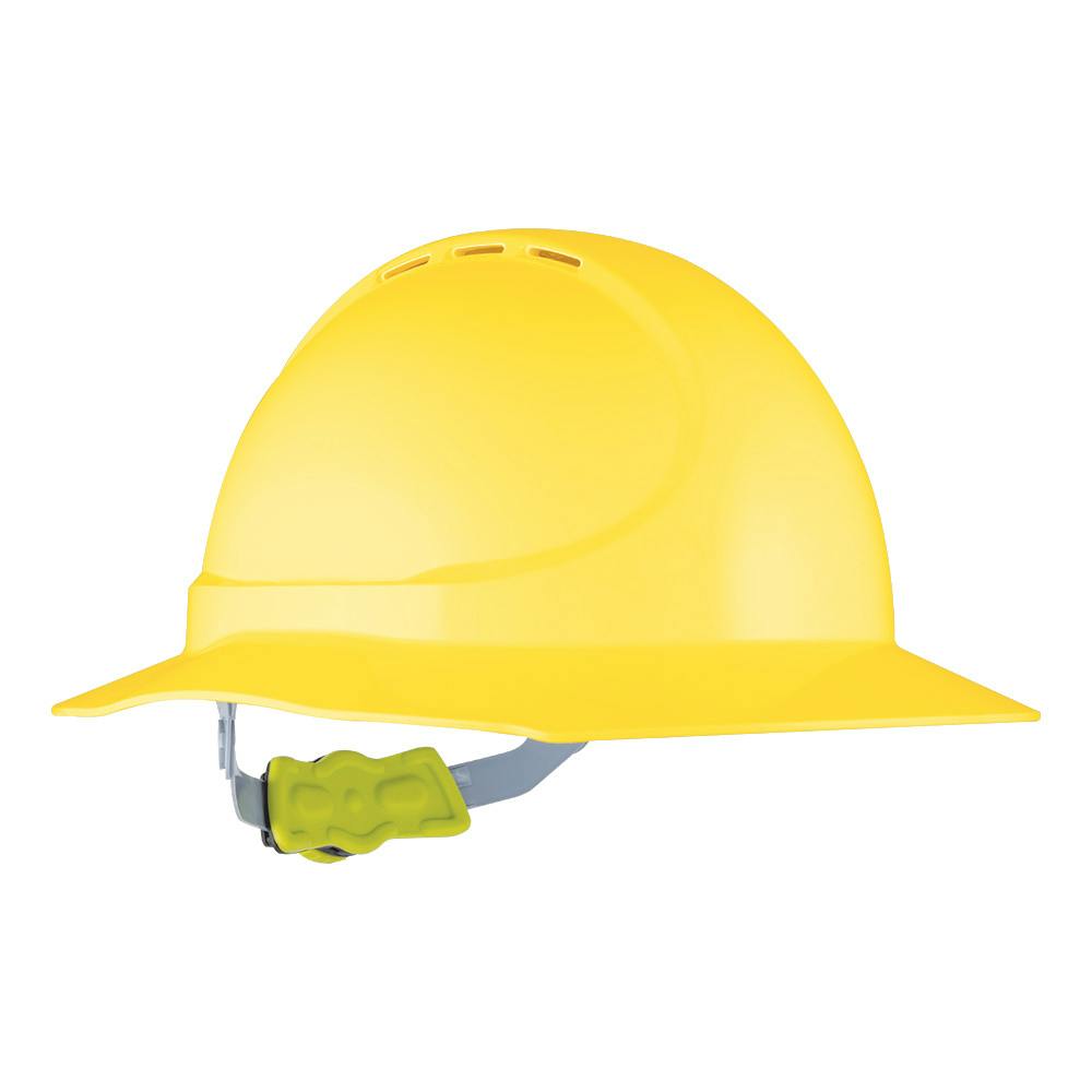 Force360 GT11 ABS Vented Broad Brim Hard Hat With Ratchet Harness, Type1_7