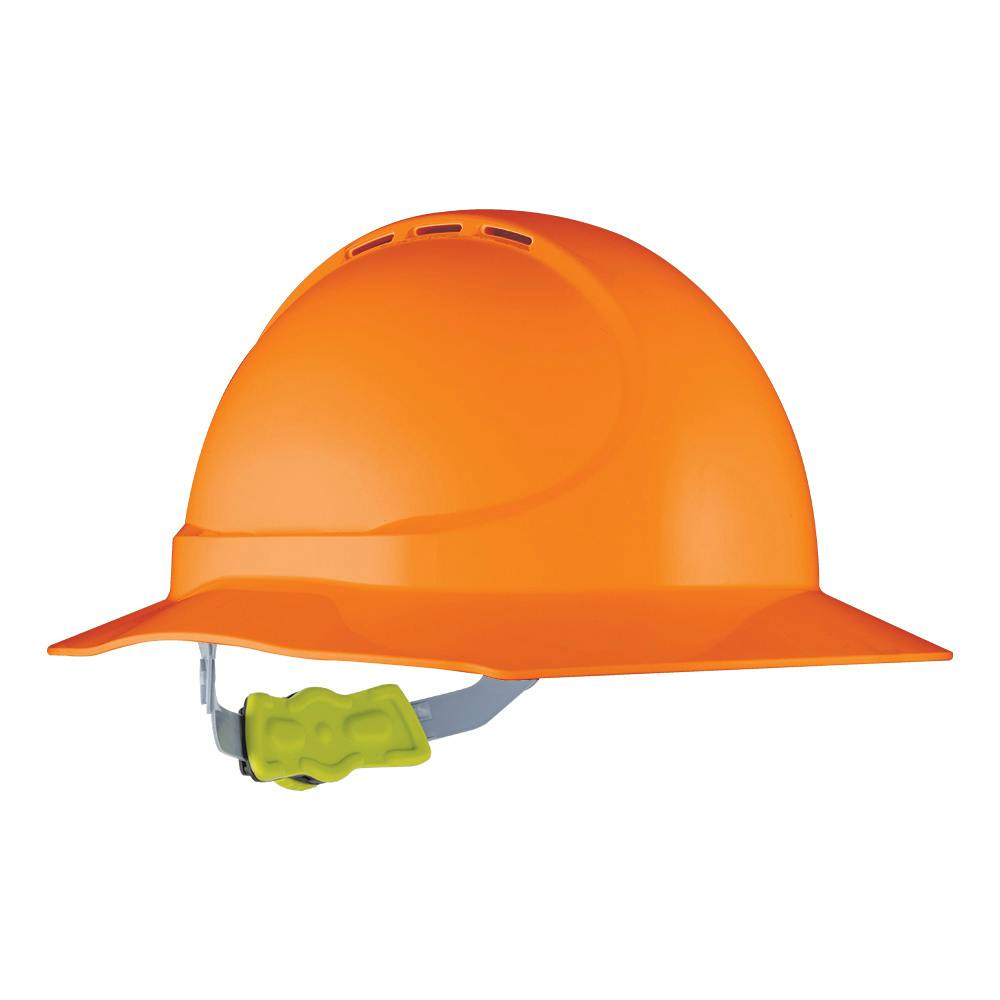 Force360 GT11 ABS Vented Broad Brim Hard Hat With Ratchet Harness, Type1_9