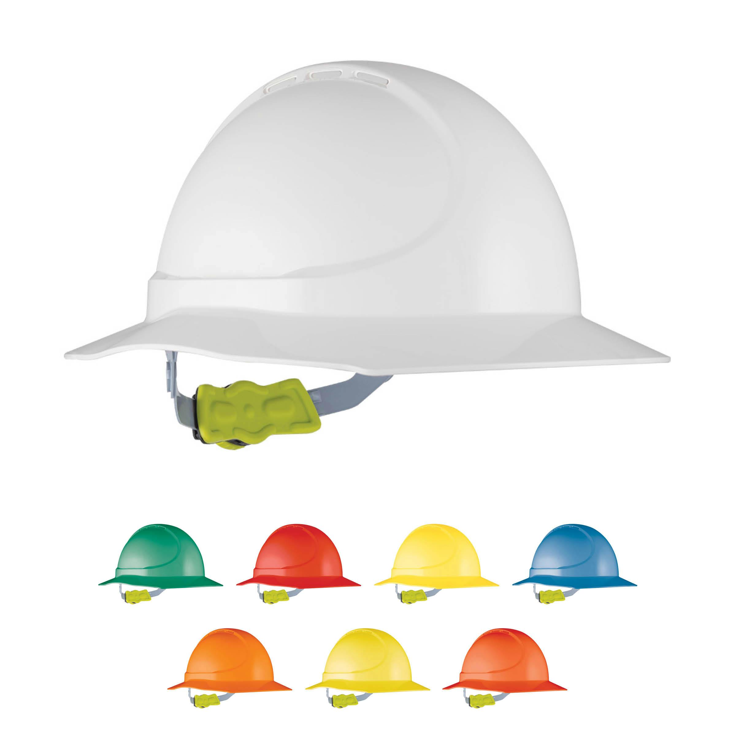 Force360 GT12 ABS Non-Vented Broad Brim Hard Hat With Ratchet Harness, Type1_0