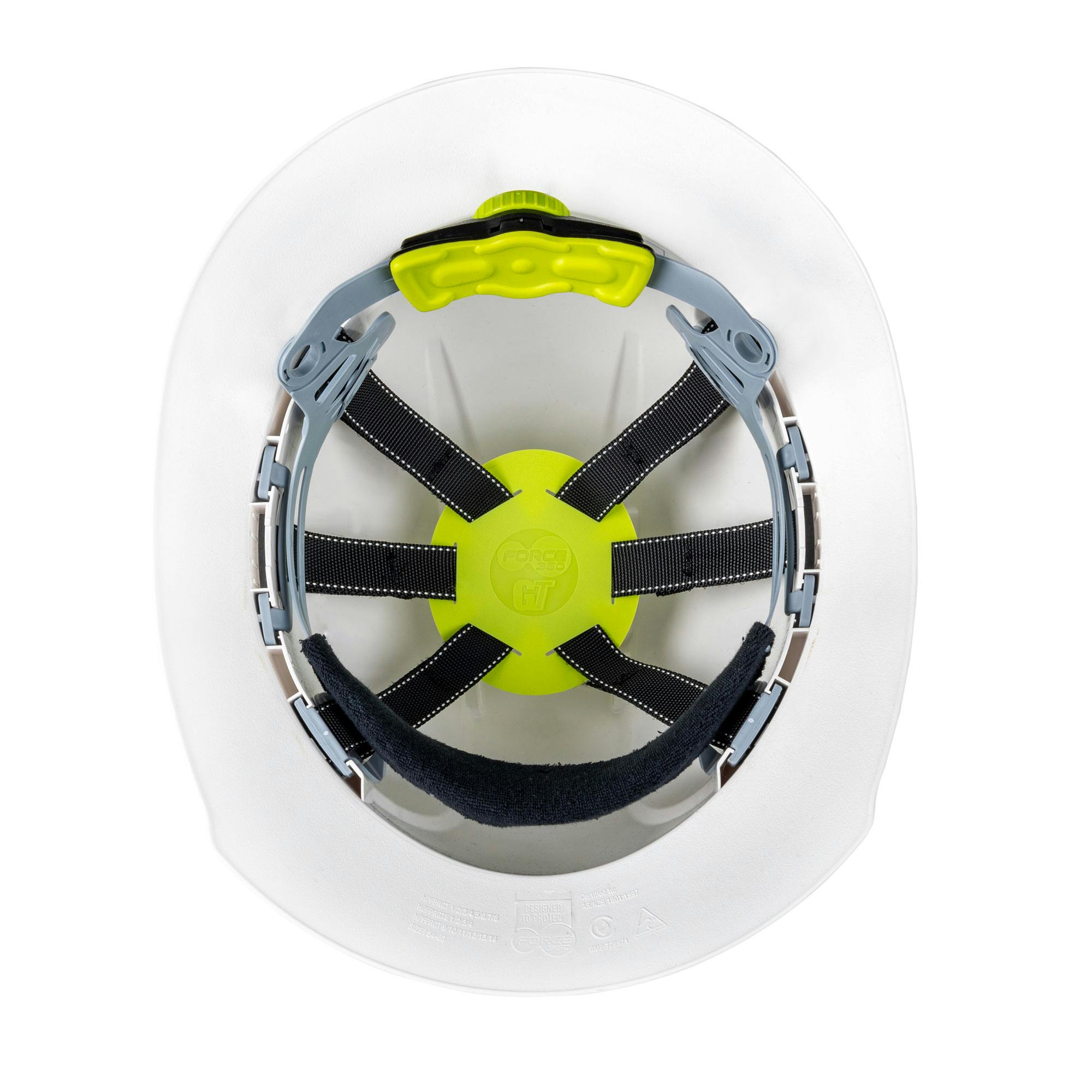 Force360 GT12 ABS Non-Vented Broad Brim Hard Hat With Ratchet Harness, Type1_1