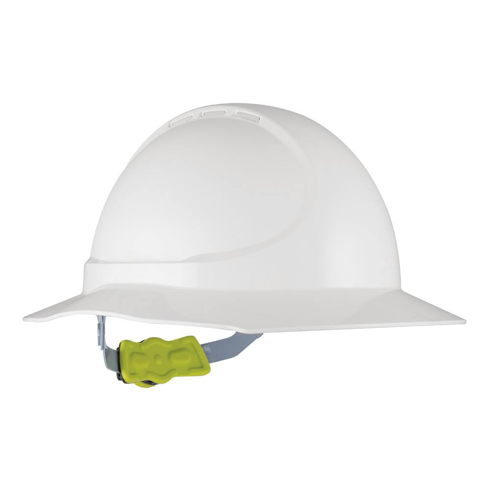 Force360 GT12 ABS Non-Vented Broad Brim Hard Hat With Ratchet Harness, Type1_2