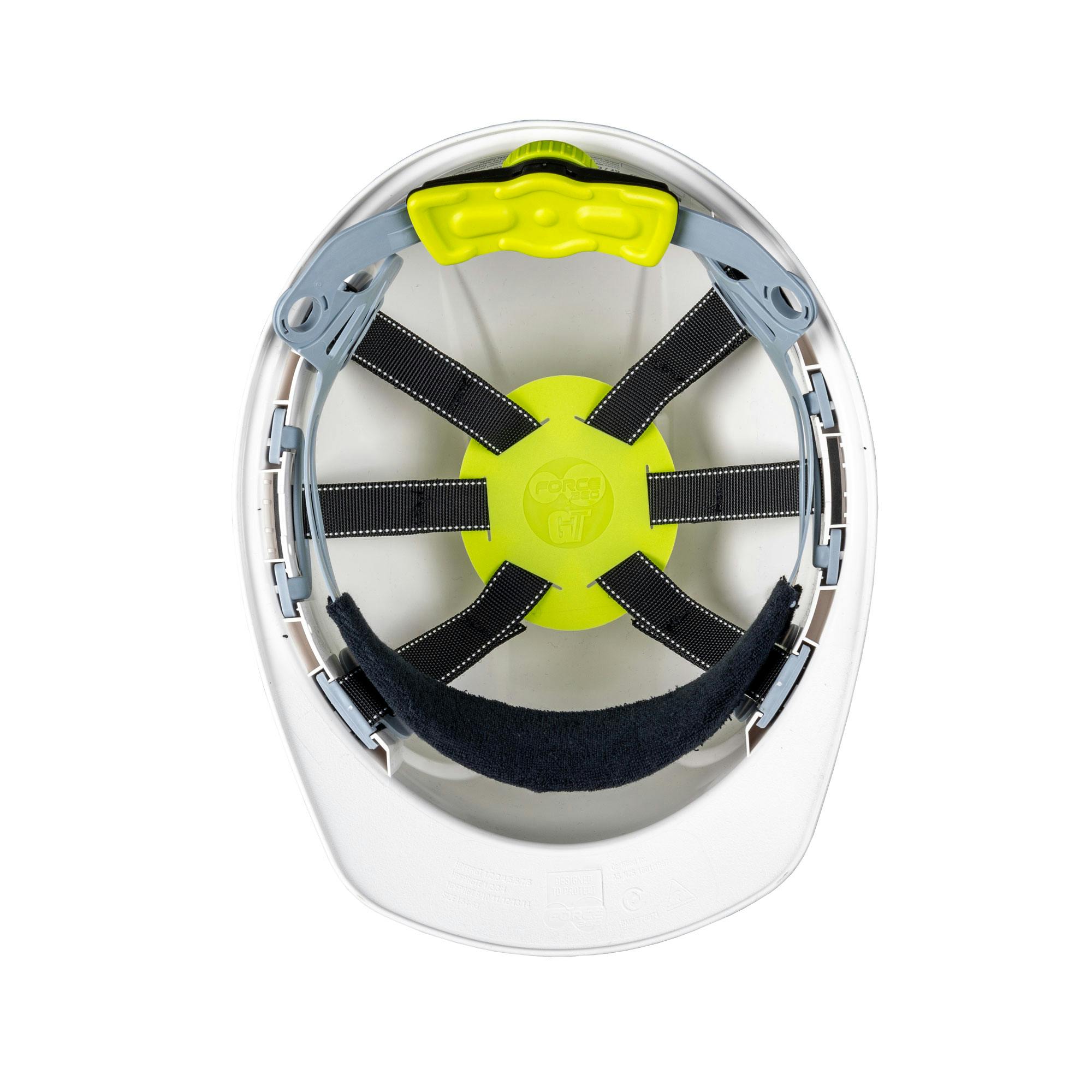 Force360 GTE1 ABS Vented Hard Hat With Ratchet Harness, Type 1
