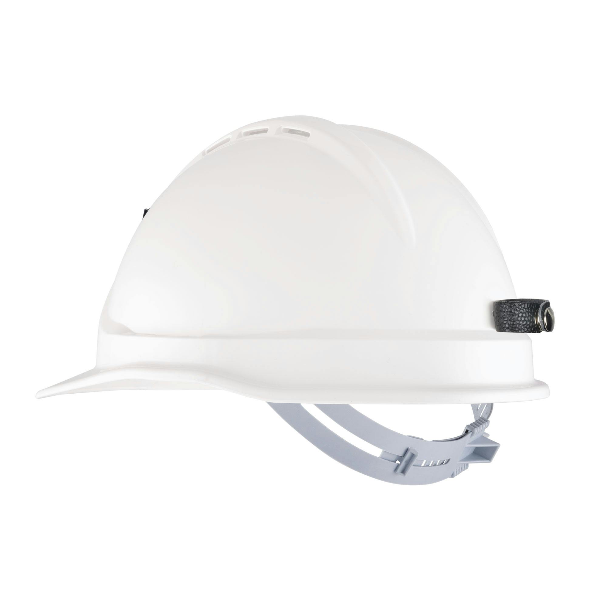 Force360 GTE9 ABS Vented Miners Hard Hat With Slide Lock Harness, Type1 (White)