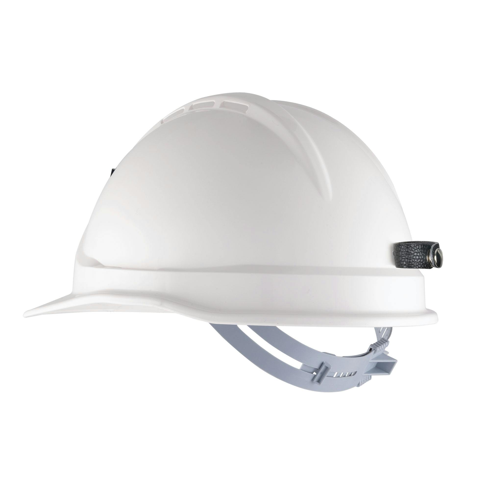 Force360 GTE10 ABS Non-Vented Miners Hard Hat With Slide Lock Harness, Type1 (White)