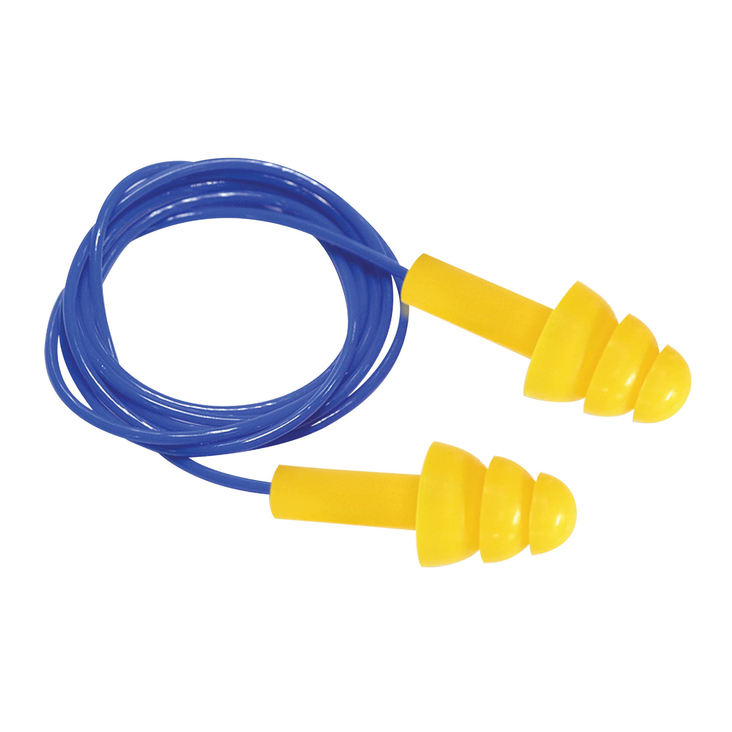 Force360 Silicon Corded Reusable Earplugs (100Pr Per Box)_0