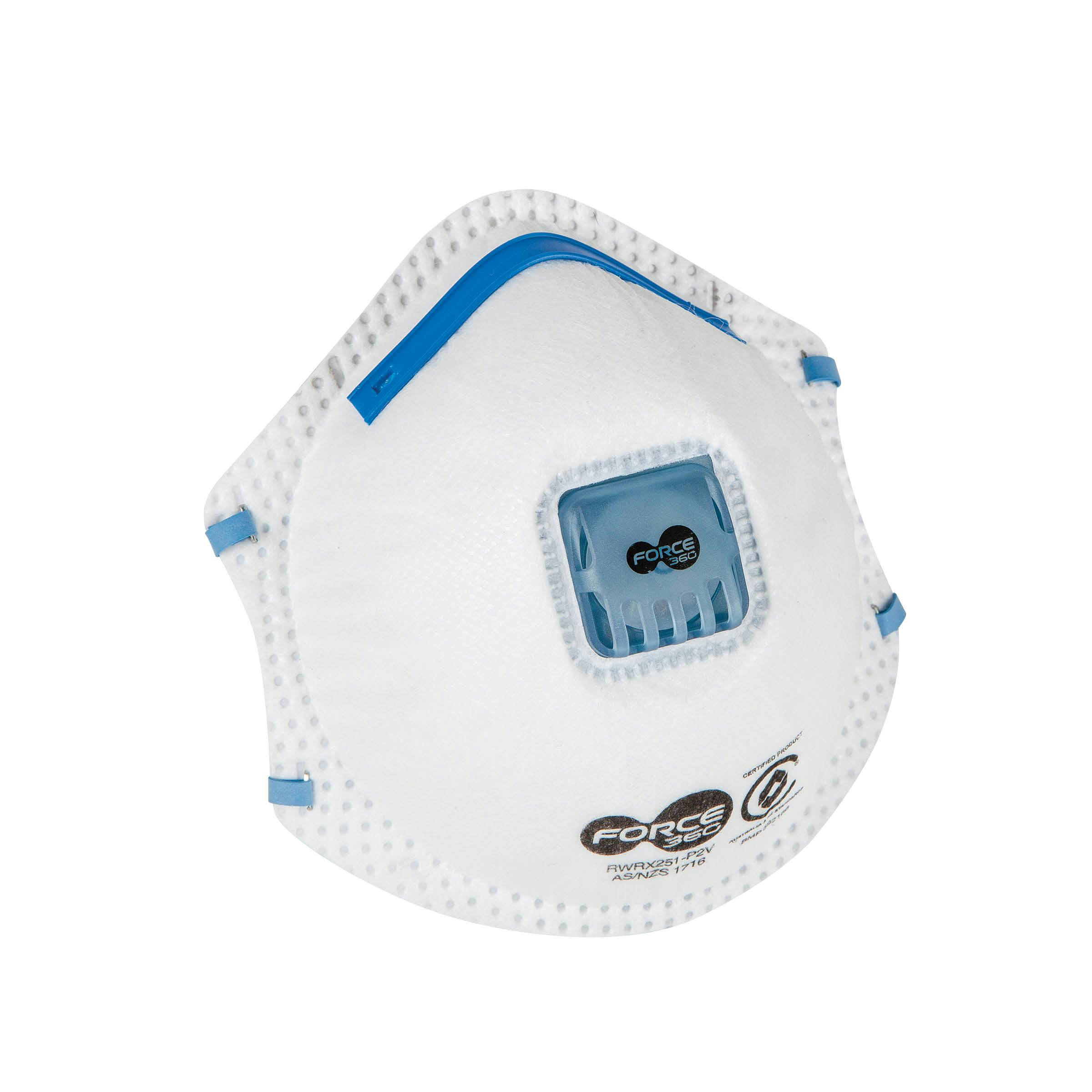 Force360 P2V Disposable Respirator (10 Per Box)
