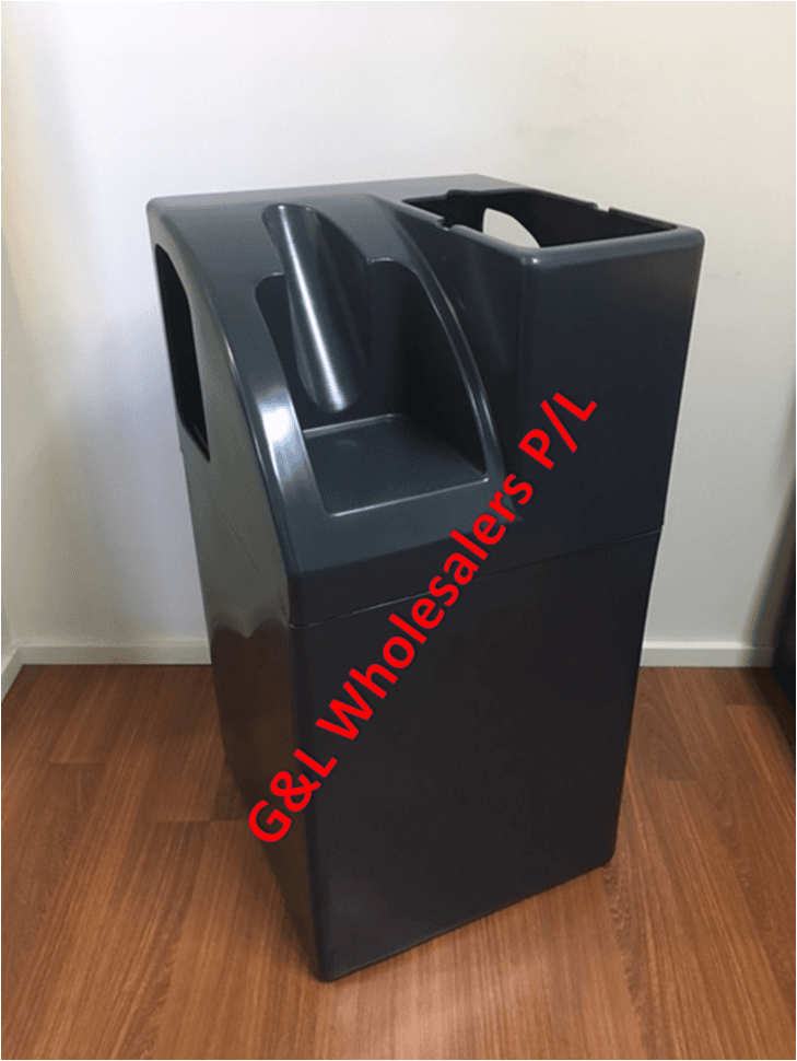 Service Station Forecourt Bin Only Grey
