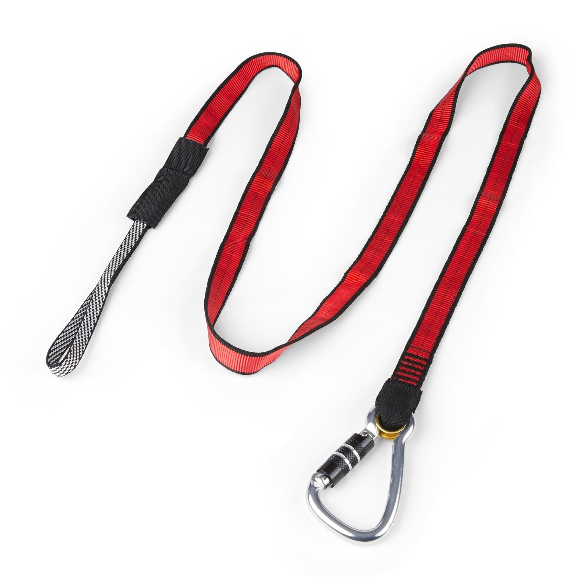 GRIPPS Webbing Tether Heavy-Duty Dual-Action Carabiner - 15.9kg/35lb