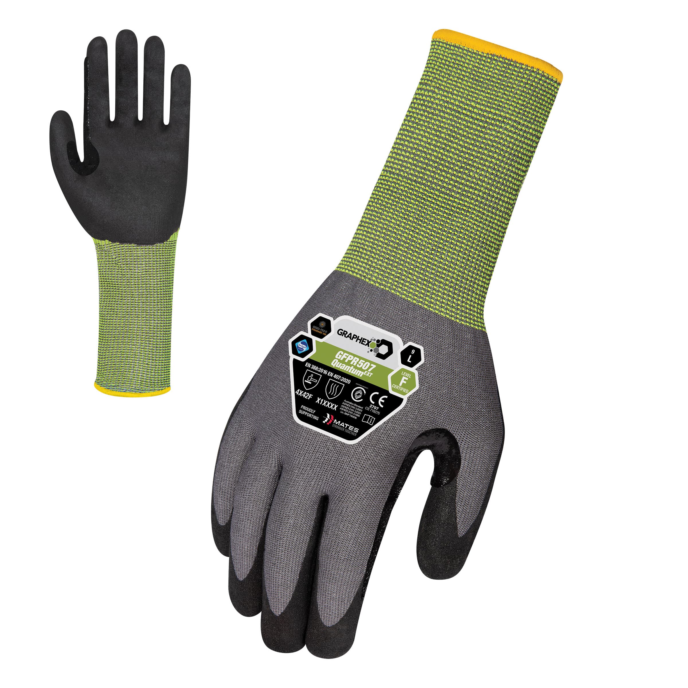 Graphex Quantum AGT Cut Resistant Extended Cuff Glove (Cut Level F)