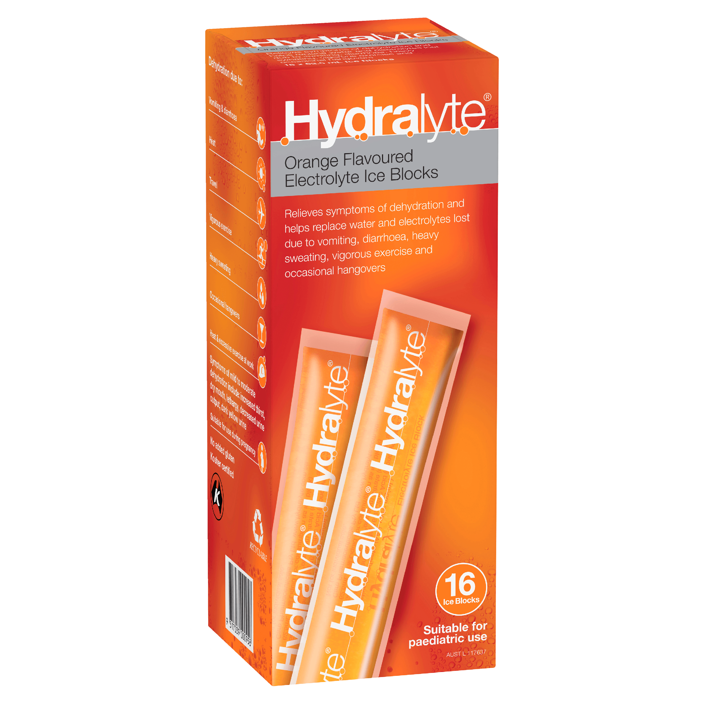 Hydralyte Ice Blocks (Pack of 16)