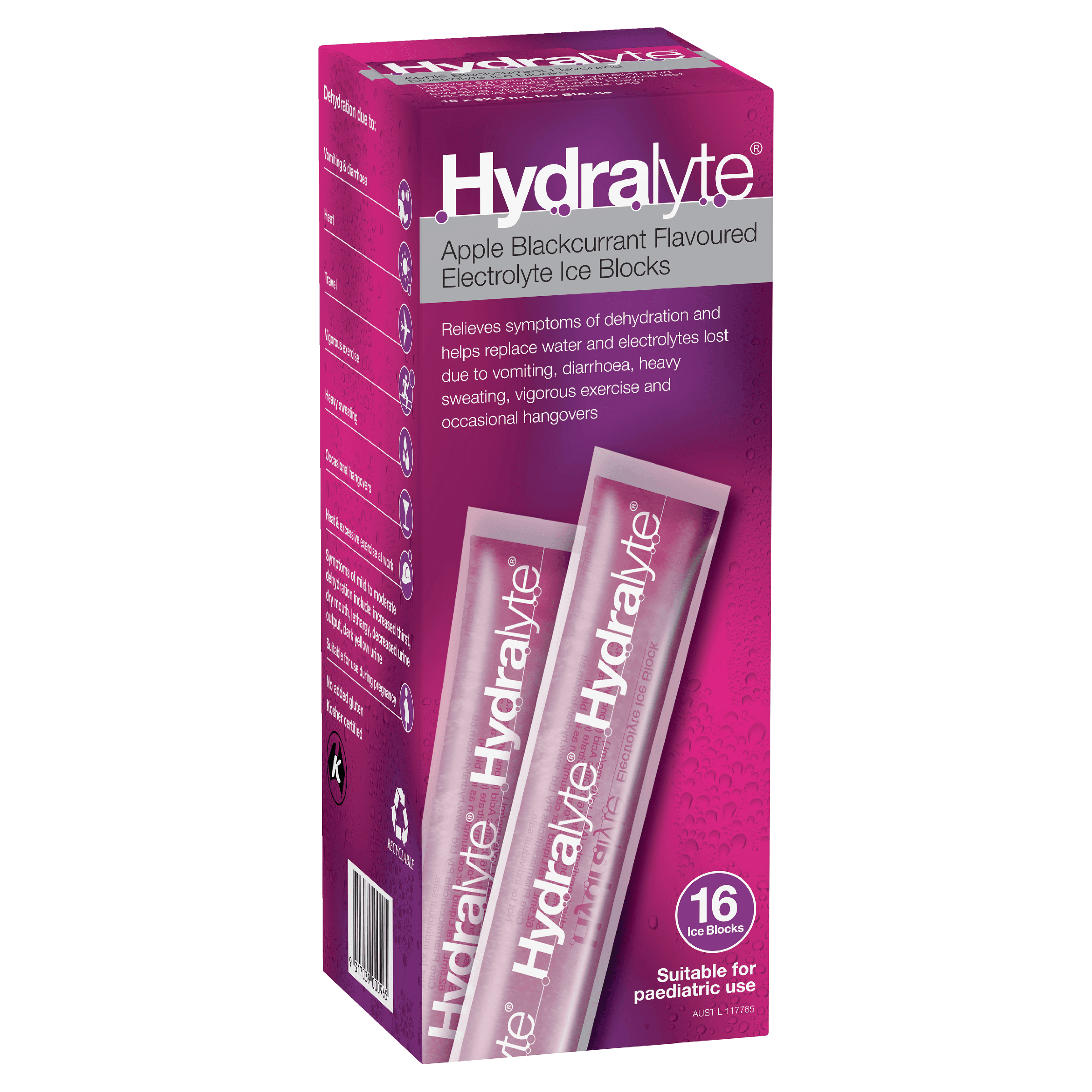 Hydralyte Ice Blocks - Pack of 16_1