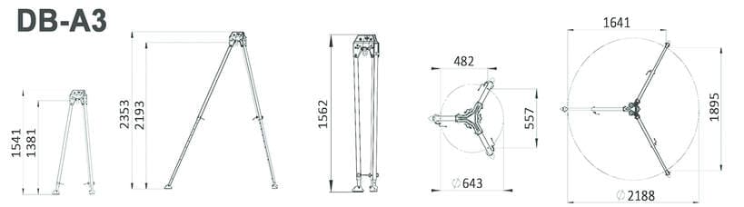 IKAR DB-A3 Rescue Tripod