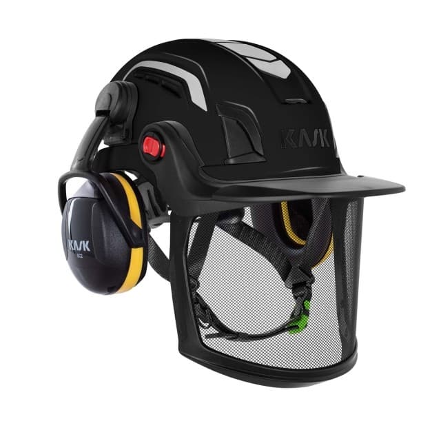 ZENITH X AIR COMBO Ventilated helmet with metal mesh visors and SC2 earmuffs