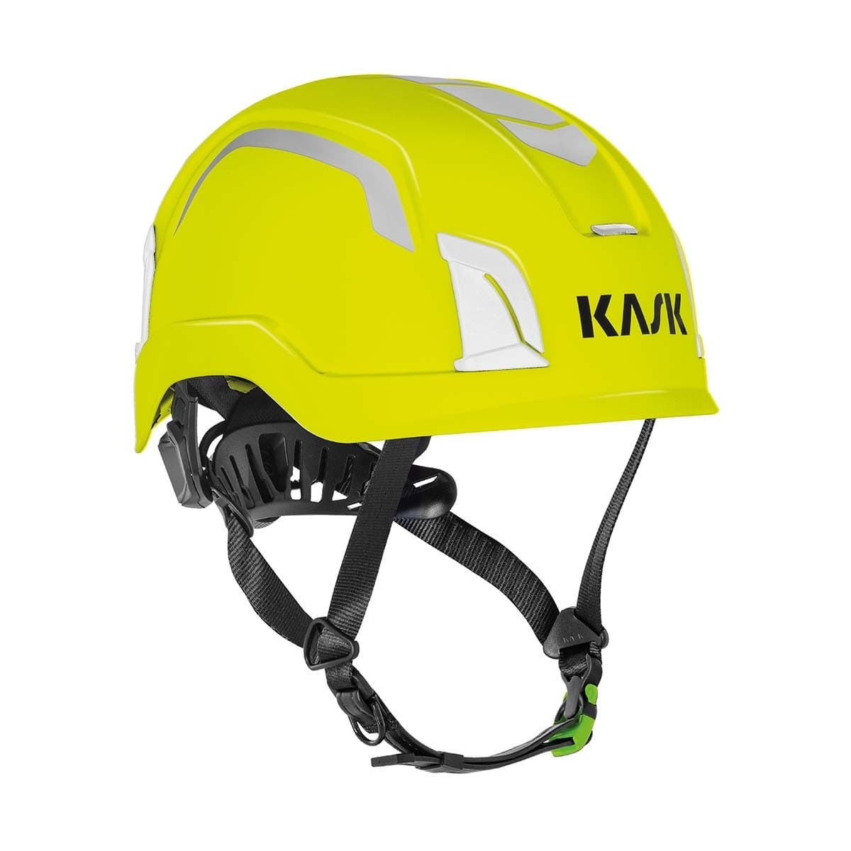 Kask Zenith X2 Dielectric Hi Viz Helmet with luminescent lamp clips and reflective decals_5