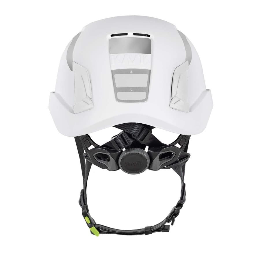 Kask Ventilated Zenith X2 Air Hi VIz helmet with luminescent lamp clips and reflective decals_1