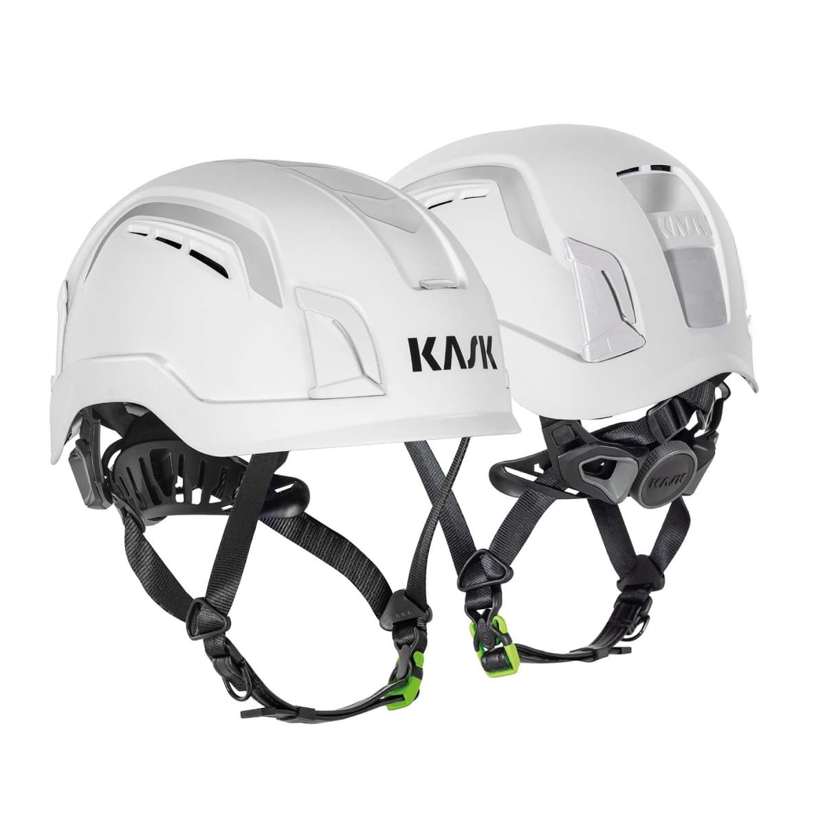 Kask Ventilated Zenith X2 Air Hi VIz helmet with luminescent lamp clips and reflective decals_3