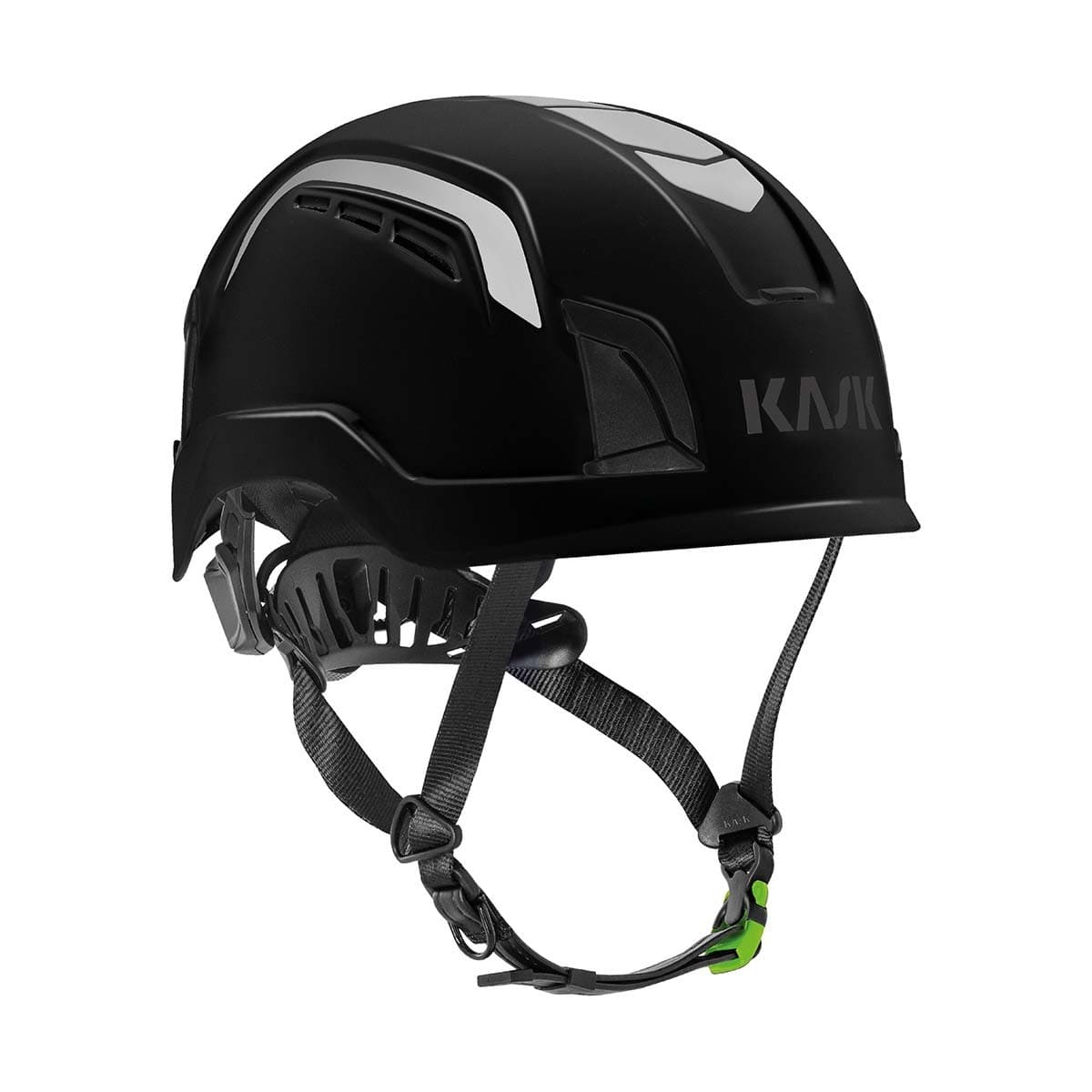 Kask Ventilated Zenith X2 Air Hi VIz helmet with luminescent lamp clips and reflective decals_4