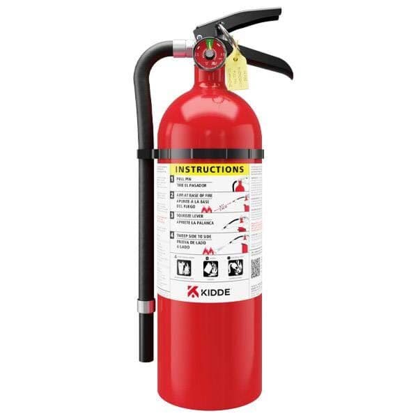 KIDDE Pro Multi-Purpose Fire Extinguisher, ABC Fire Type, 5 lb Capacity, Includes Wall Hanger, 4 EA/CA