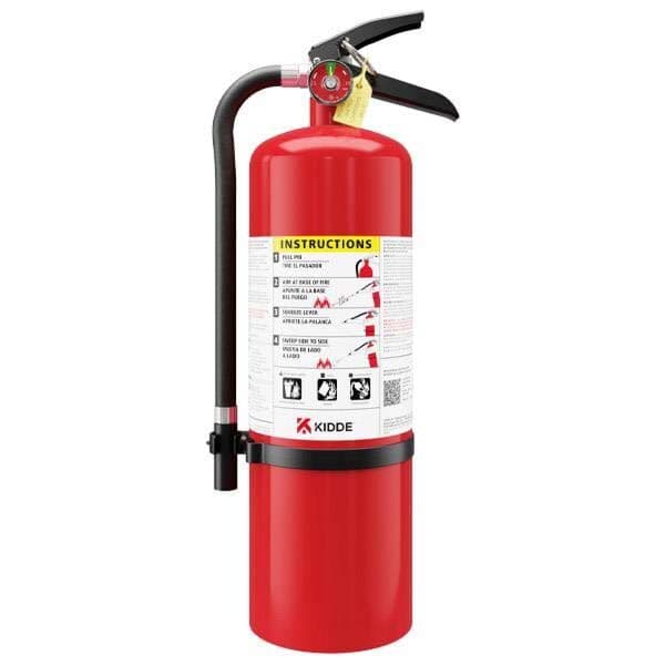 KIDDE Pro Multi-Purpose Fire Extinguisher, ABC Fire Type, 10 lb Capacity, Includes Wall Hanger, 1 EA/EA