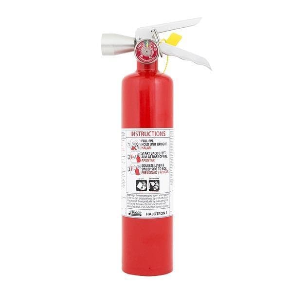 KIDDE Halotron I Fire Extinguisher, Type B and C, 2.5 lb