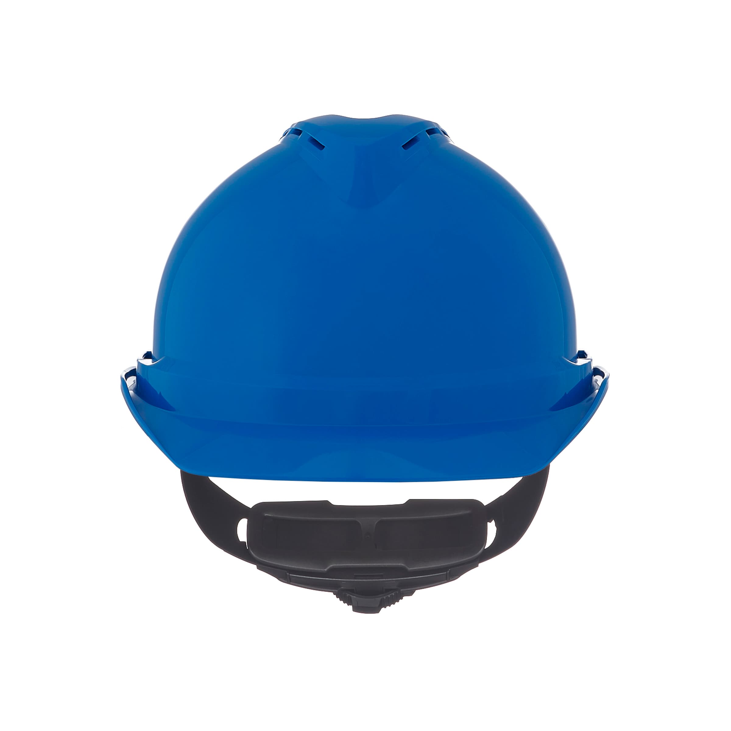 MSA V-Gard 500 Cap, Blue Vented, 4-Point Fas-Trac Iii