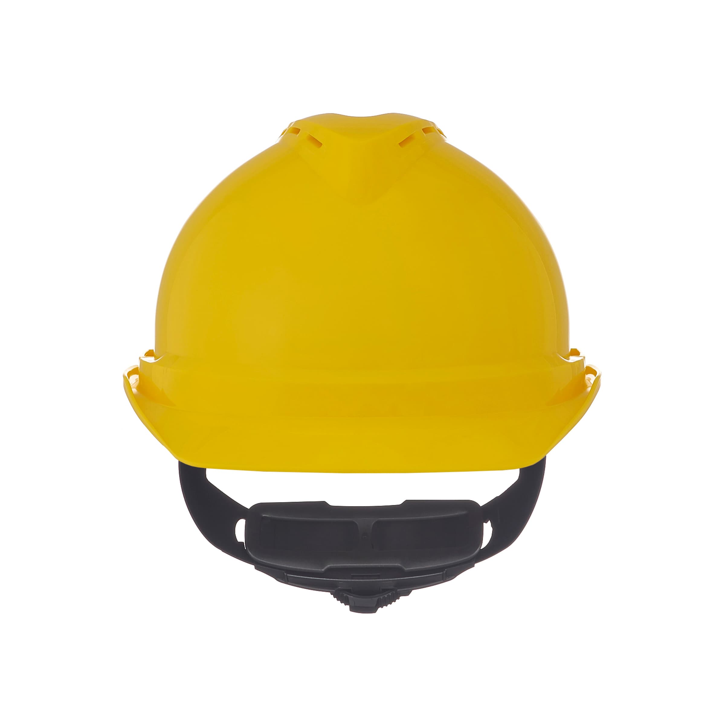 MSA V-Gard 500 Cap, Yellow Vented, 4-Point Fas-Trac Iii