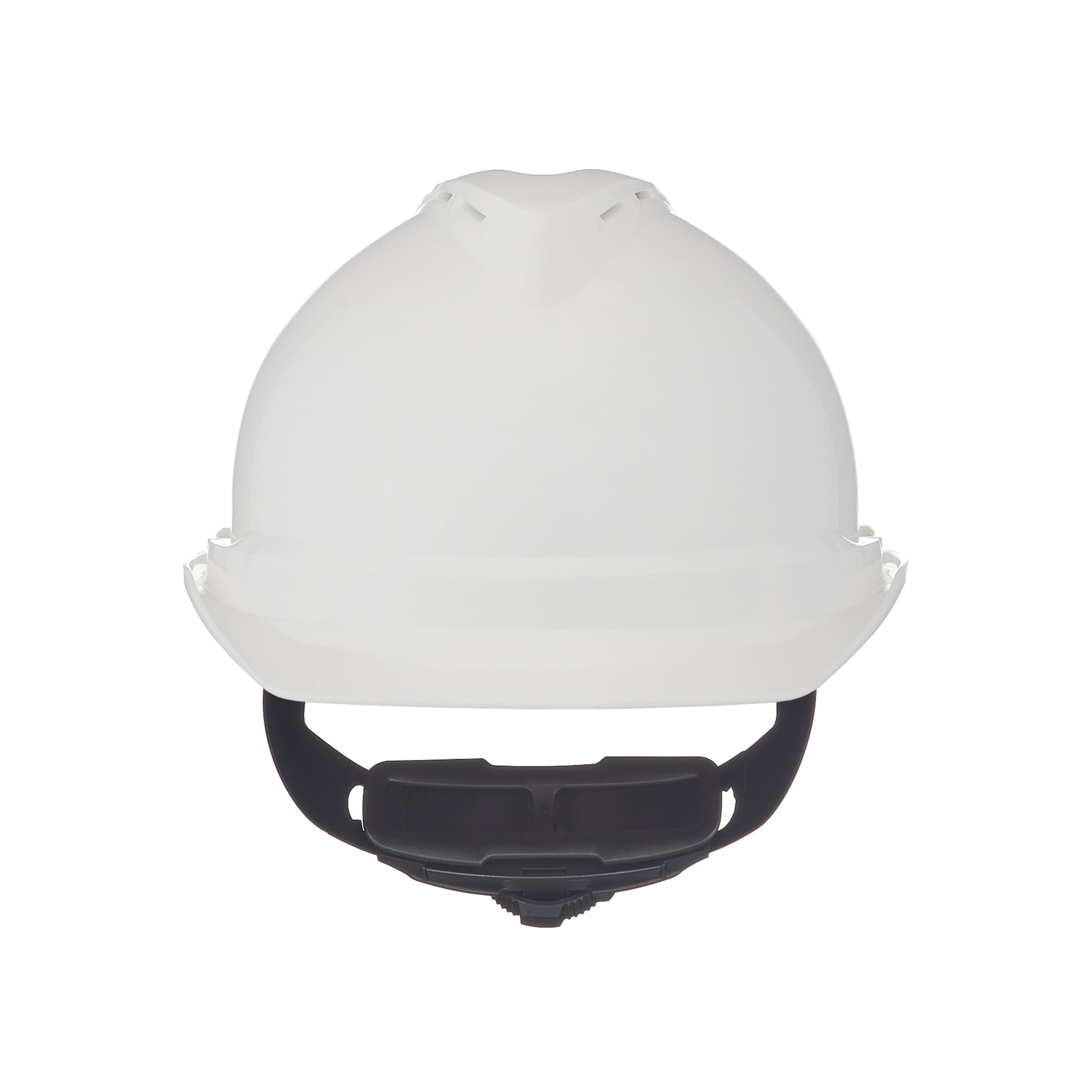 MSA V-Gard 500 Cap, White Vented, 6-Point Fas-Trac Iii