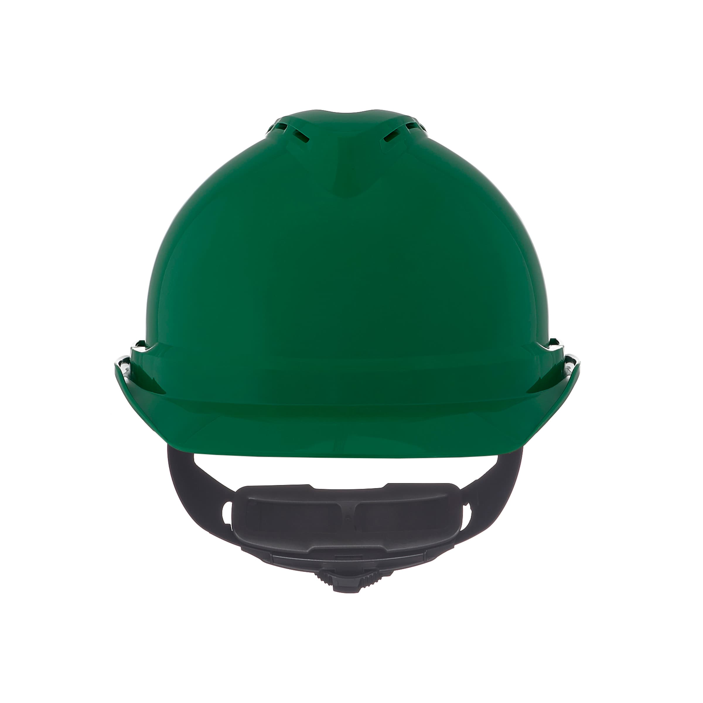 MSA V-Gard 500 Cap, Green Vented, 6-Point Fas-Trac Iii