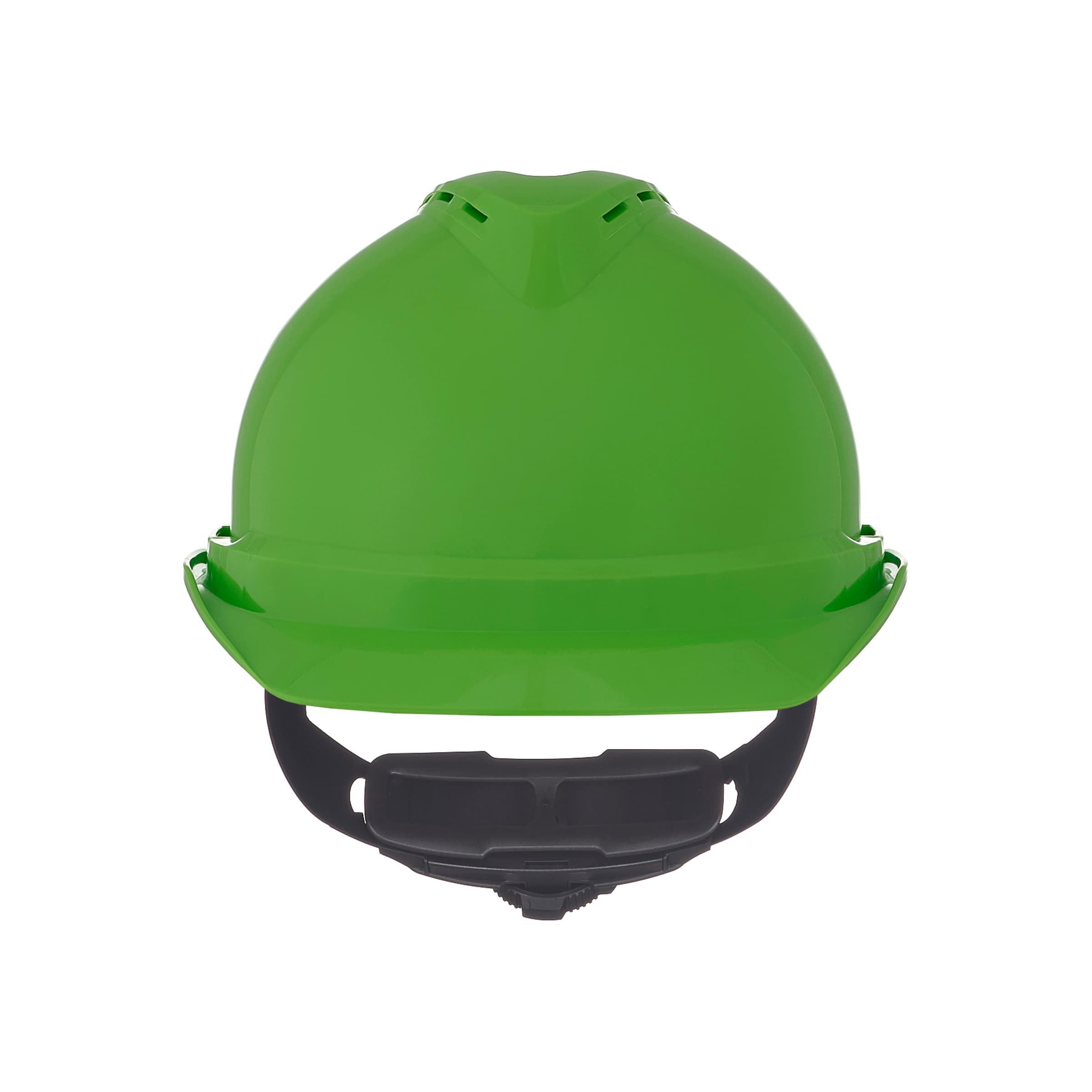 MSA Cap,V-Gd 500,Vented,4Pt Rat,Lime Grn