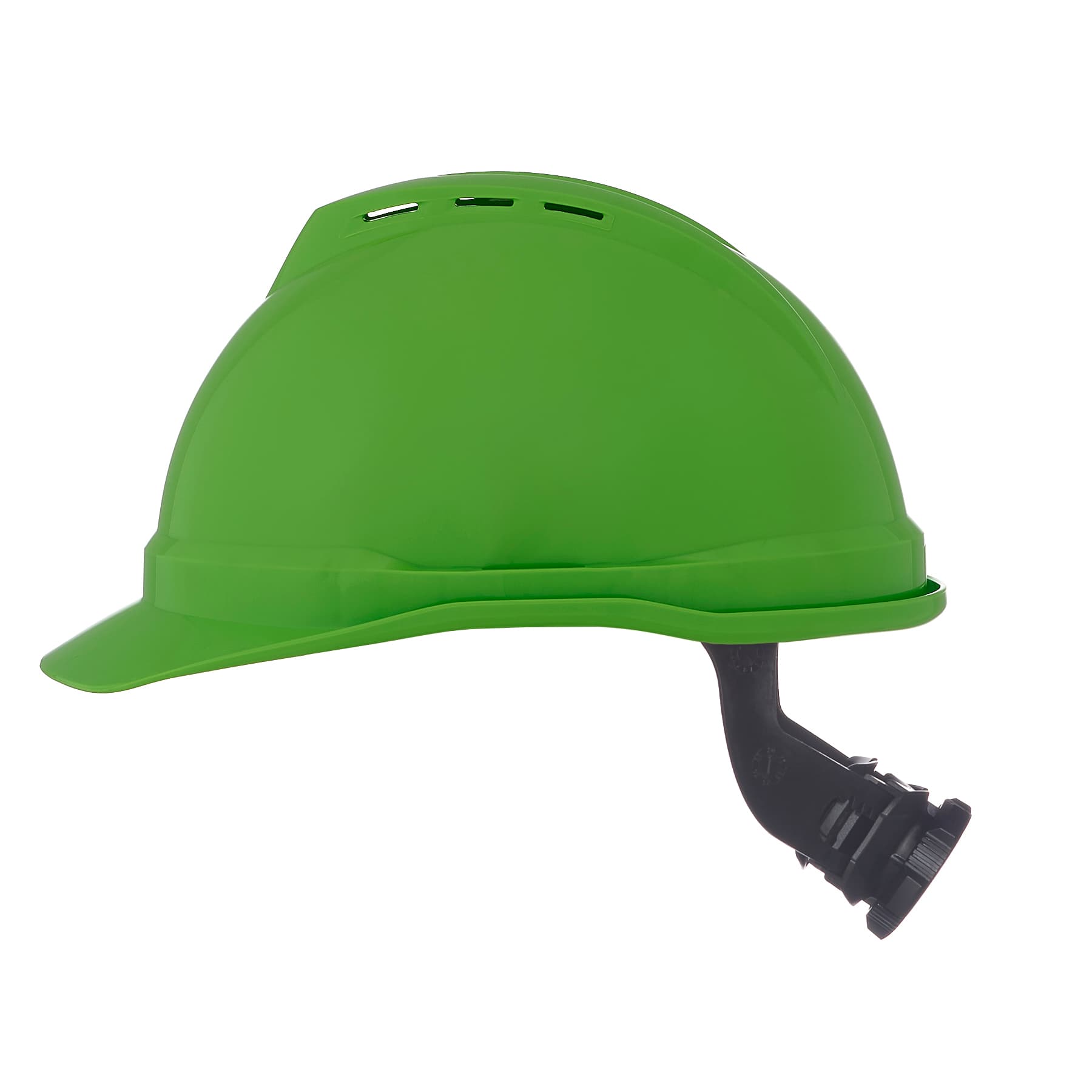 MSA Cap,V-Gd 500,Vented,4Pt Rat,Lime Grn_1