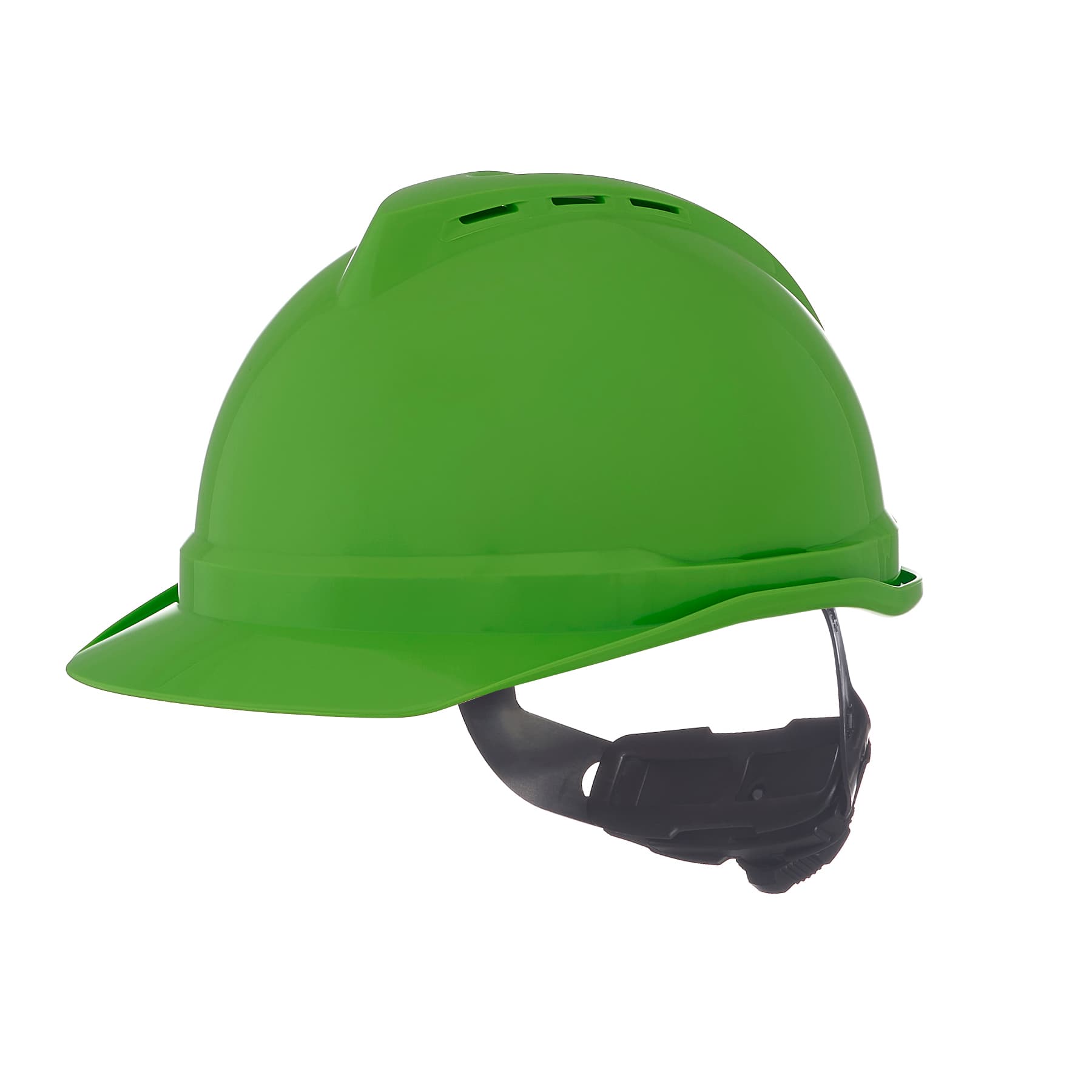MSA Cap,V-Gd 500,Vented,4Pt Rat,Lime Grn_2