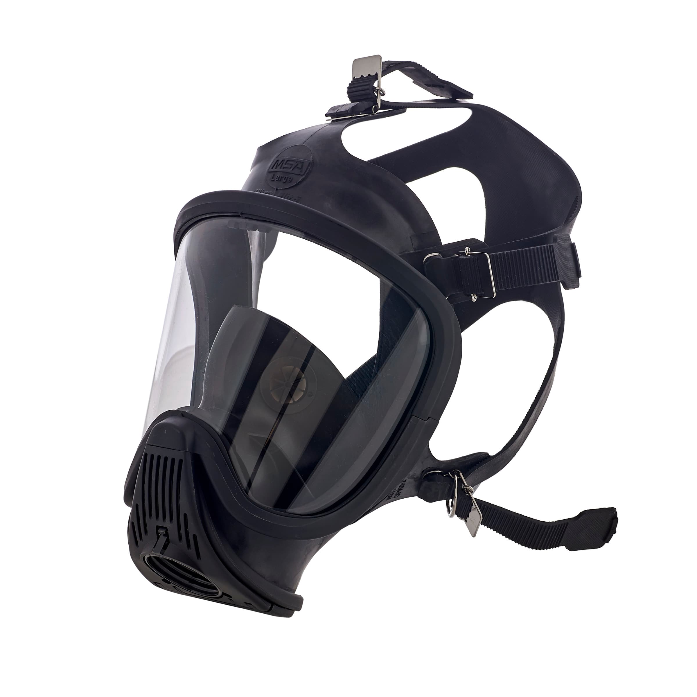 MSA Ultra Elite Cbrn Gas Mask, Hycar, Rubber Head Harness