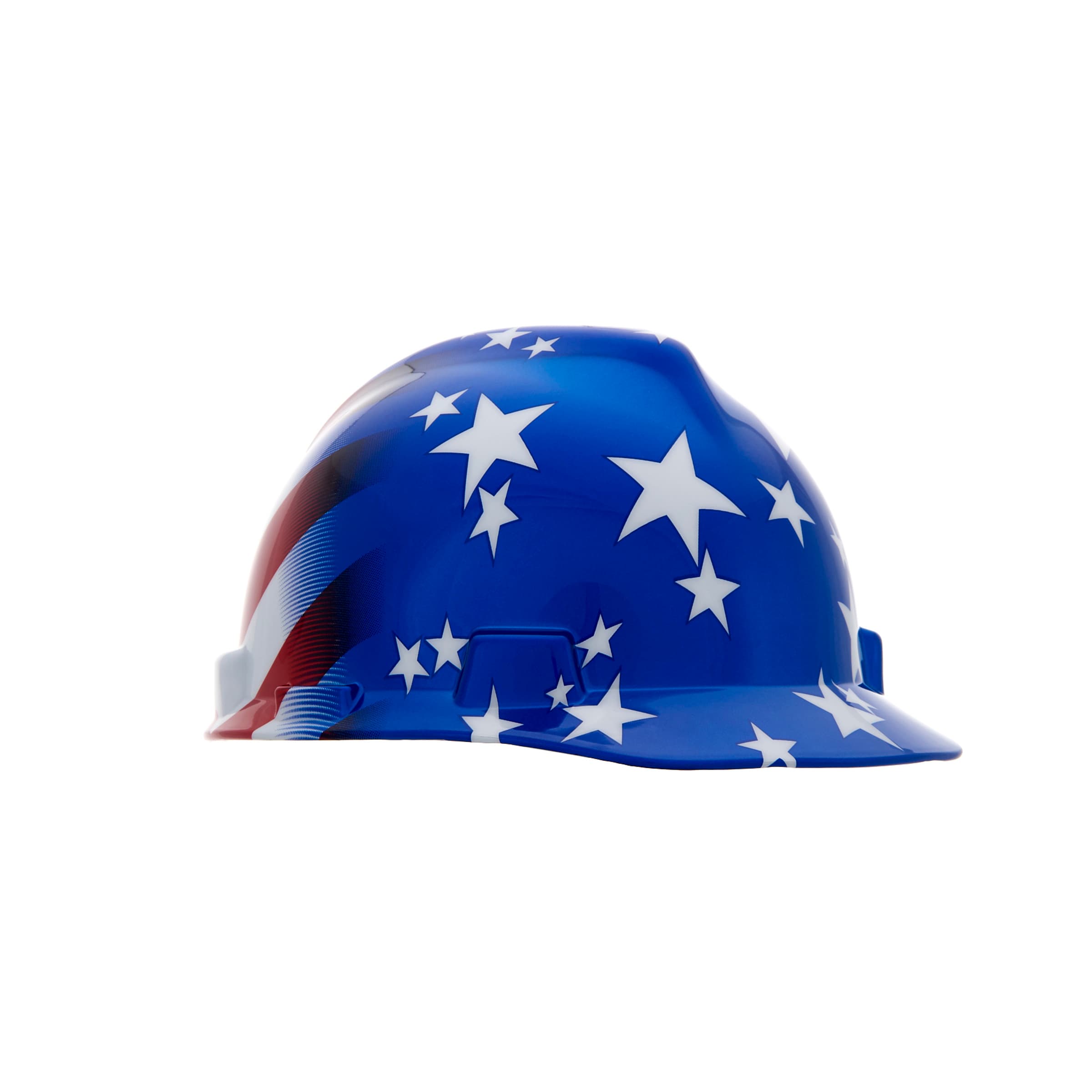 MSA American Freedom Series V-Gard Slotted Protective Cap, American Stars And Stripes
