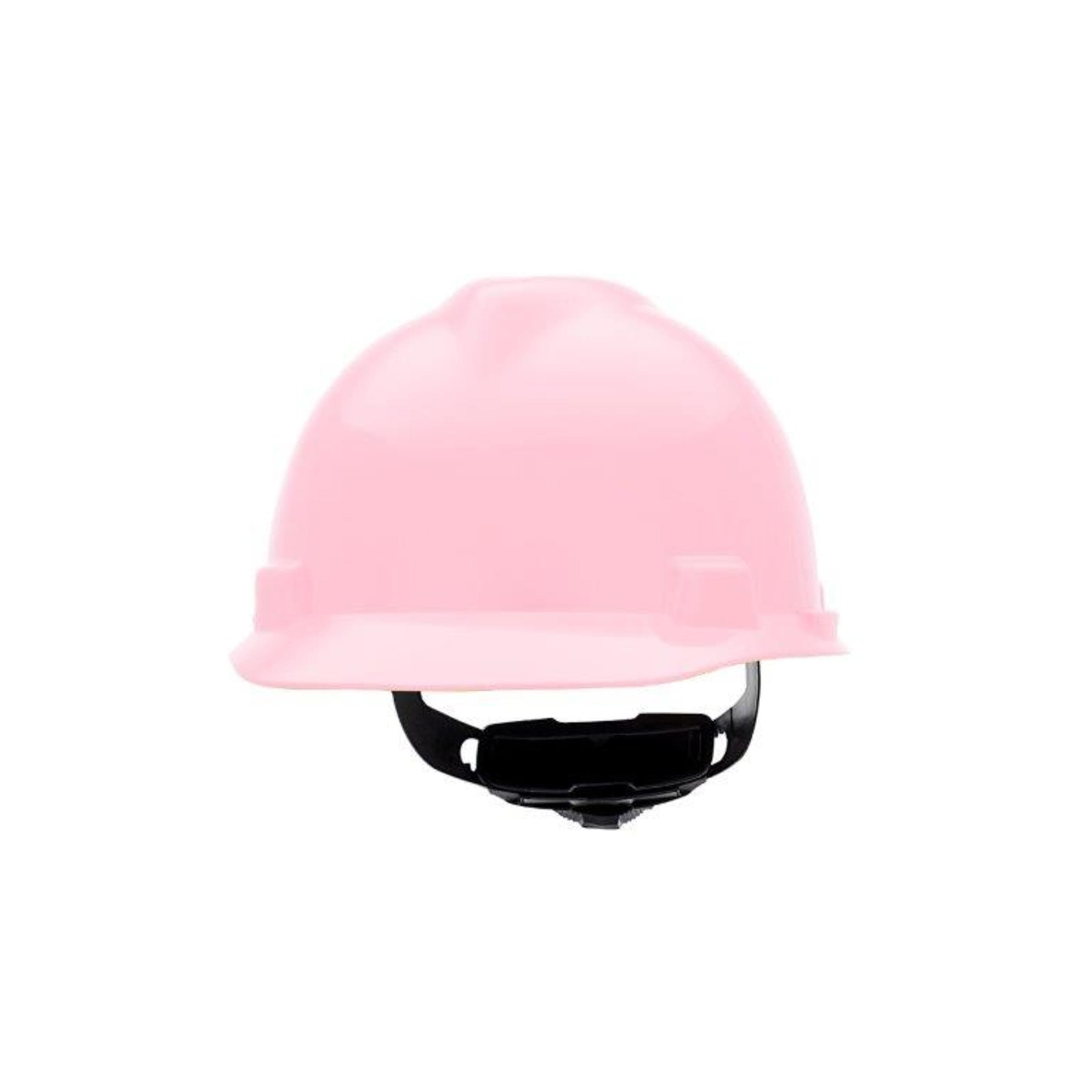 MSA Cap,Vgd,Std,Pink,1-Touch Susp.