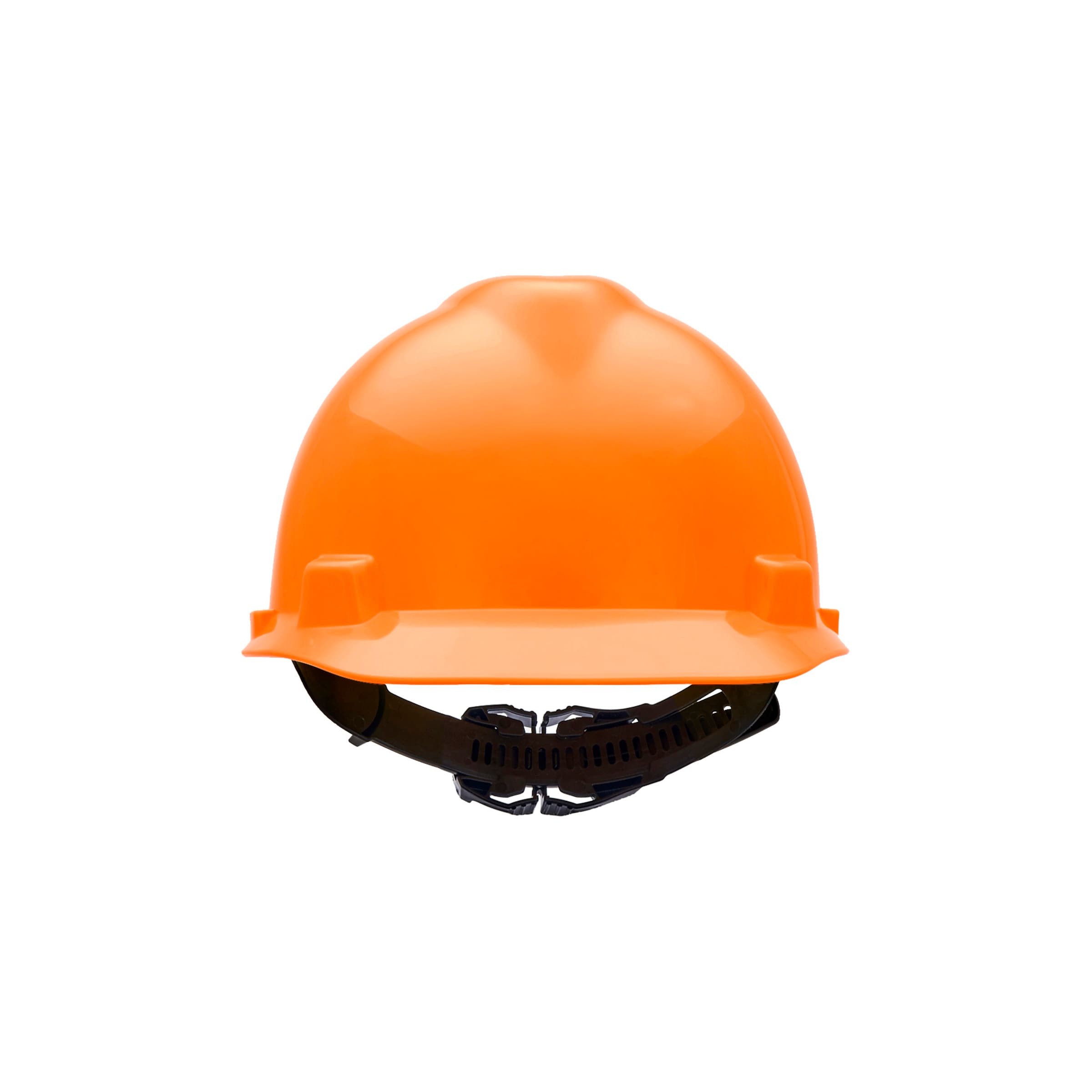 MSA V-Gard Cap, Hi-Viz Orange, W/1-Touch Suspension