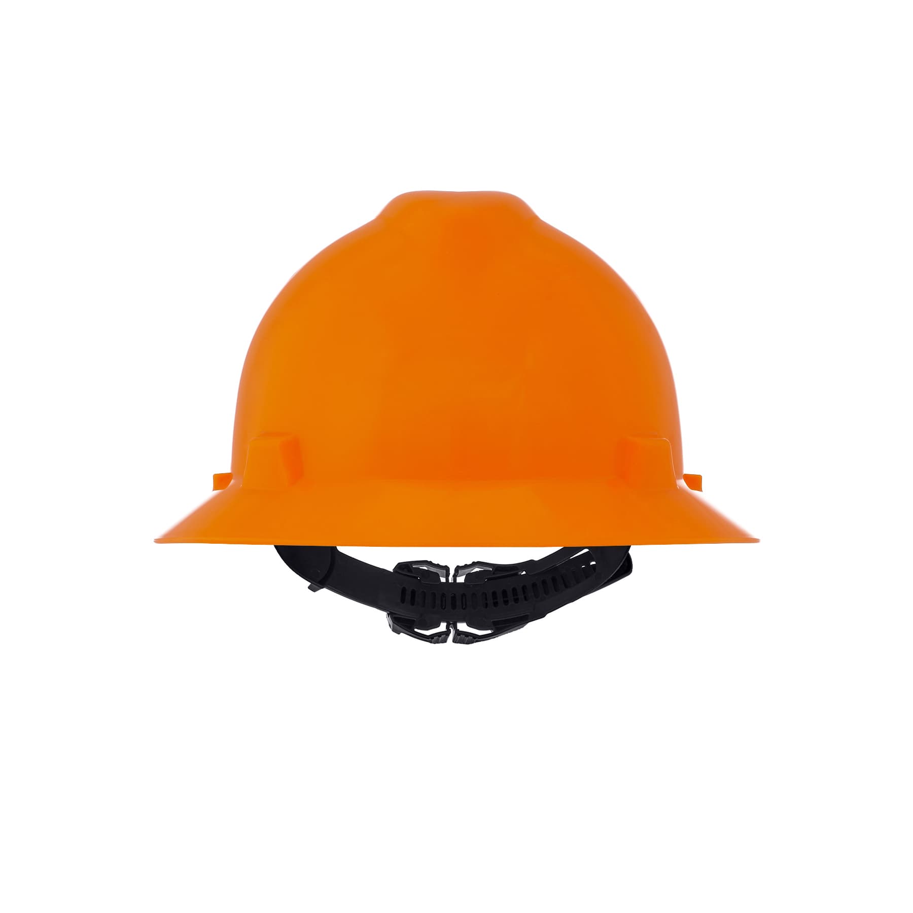 MSA V-Gard Slotted Full-Brim Hat, Hi-Viz Orange, W/1-Touch Suspension_5