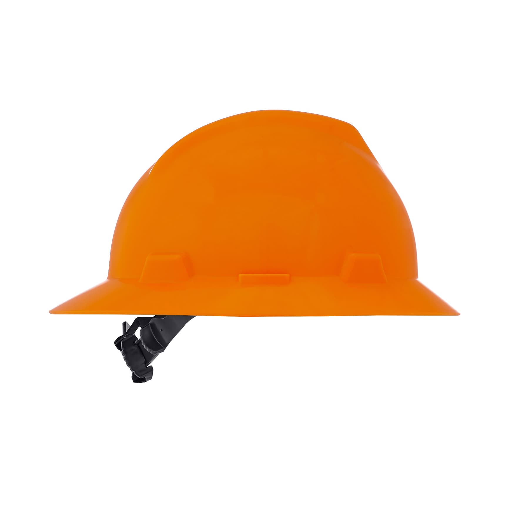 MSA V-Gard Slotted Full-Brim Hat, Hi-Viz Orange, W/1-Touch Suspension_11