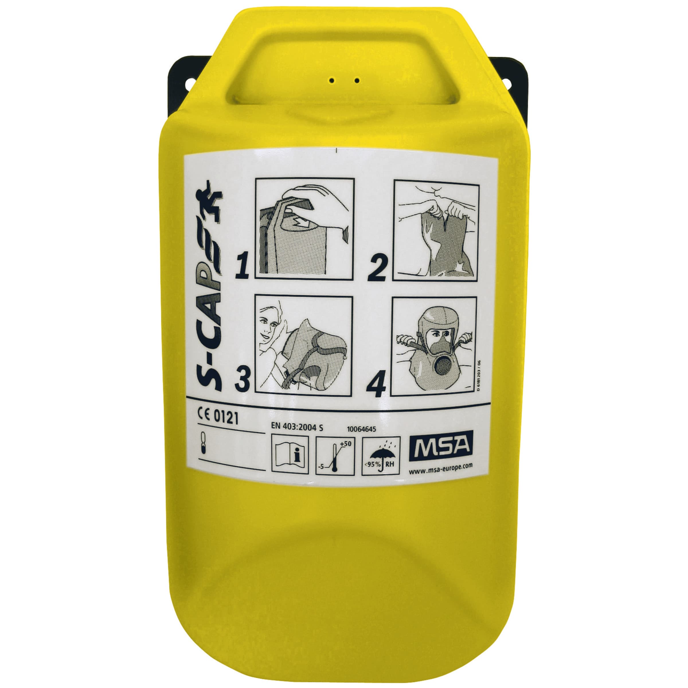 MSA S-Cap In Wall Box, Escape Hood