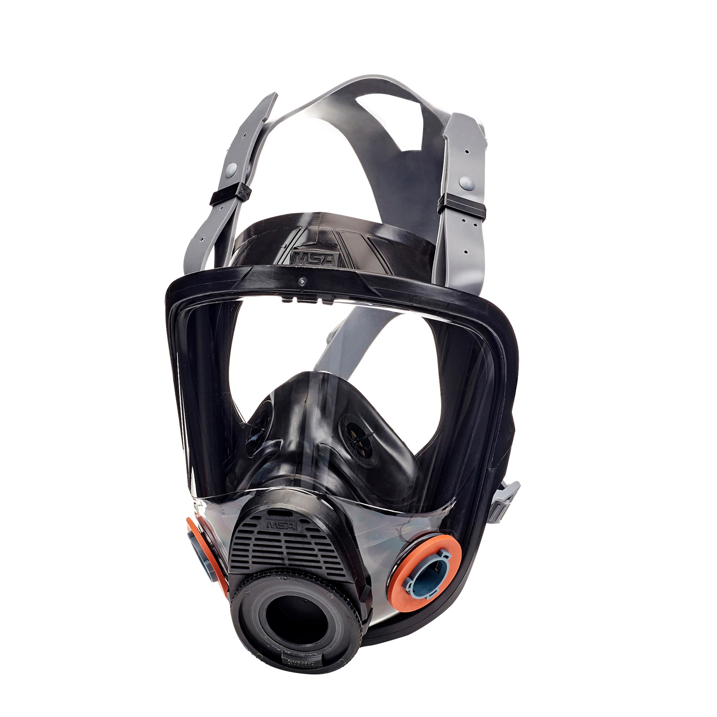 MSA Facepiece,Adv 4000,Md,Twin,Silicone,Rubr