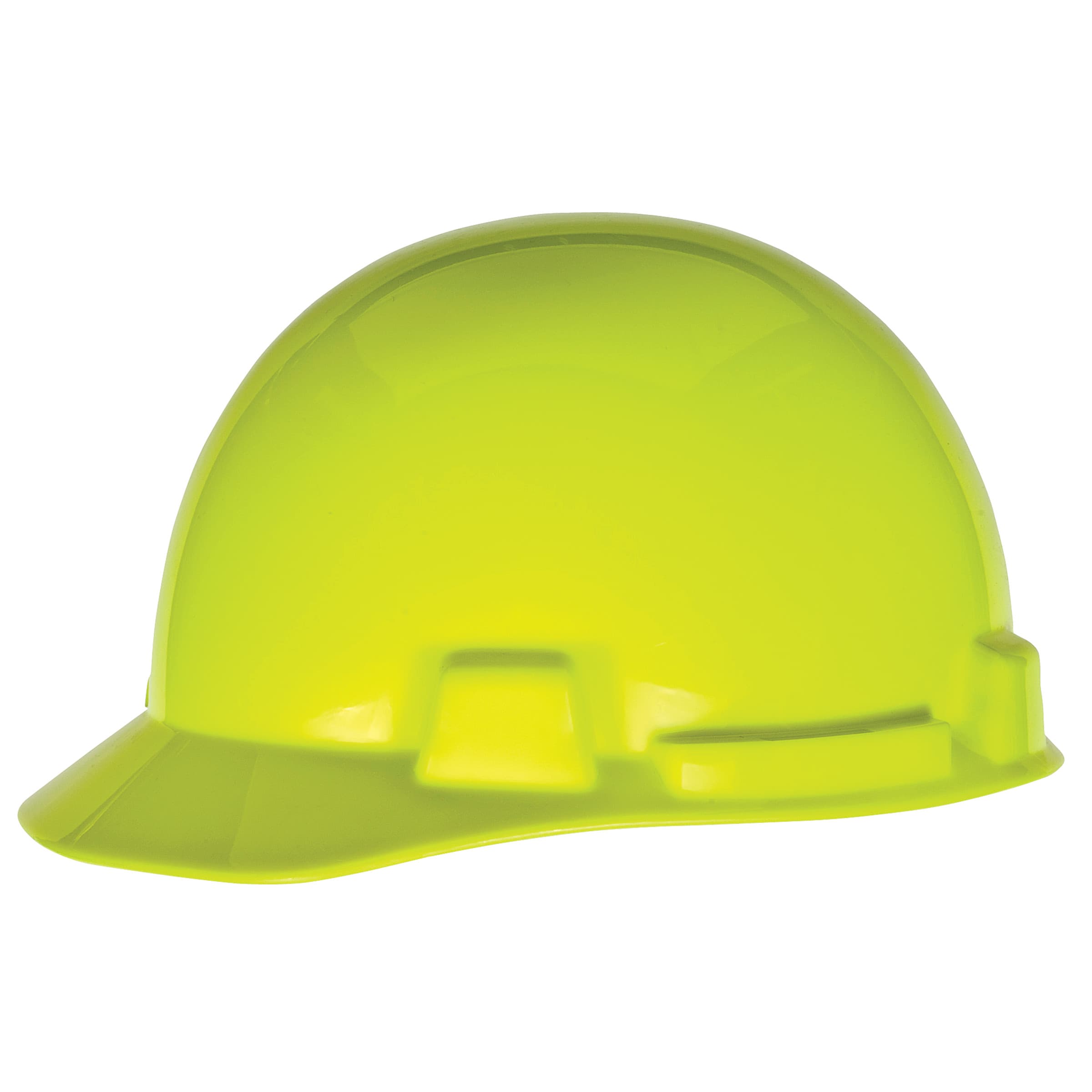 MSA Smoothdome Protective Cap, Hi-Viz Yellow-Green, 6-Point Fas-Trac Iii