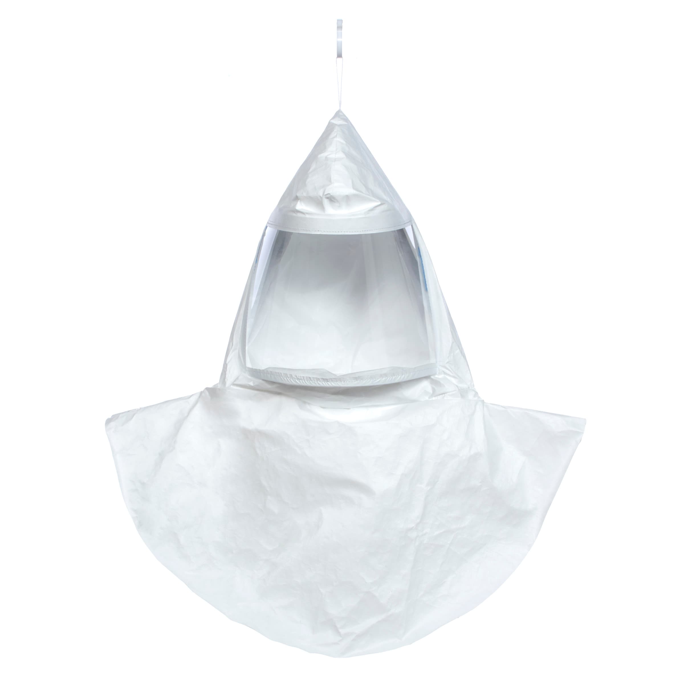 MSA Tychem Qc Hoods, 20 Pack, Double Bib, White, Standard, Less Suspension