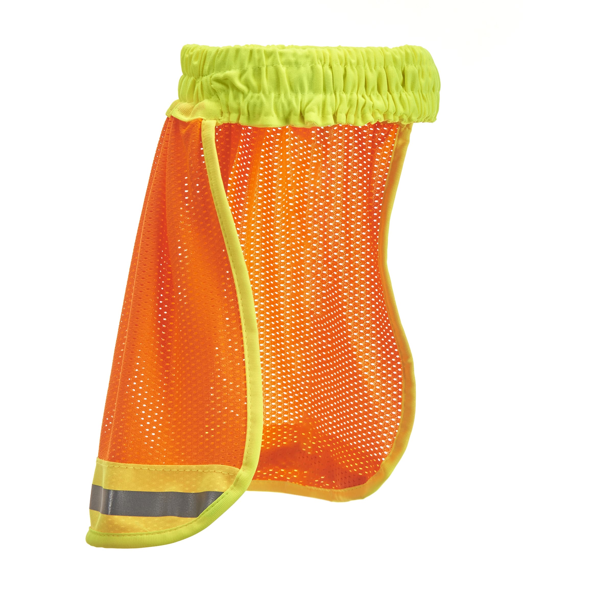 MSA Sunshade Hard Hat Protector, Single, Breathable Bright Mesh, Orange