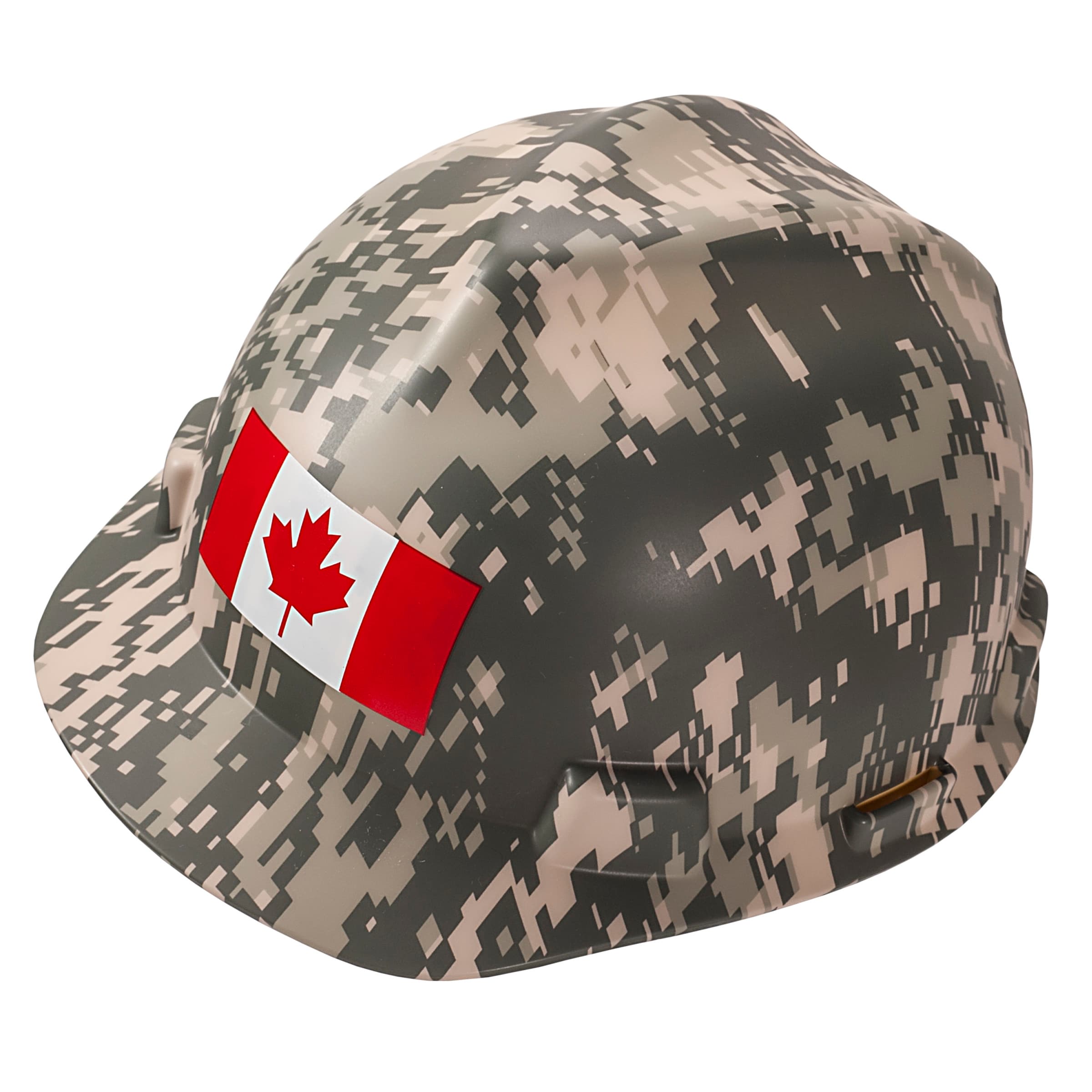 MSA Canadian Freedom Series V-Gard Protective Cap, Camouflage W/Canadian Flag On Front