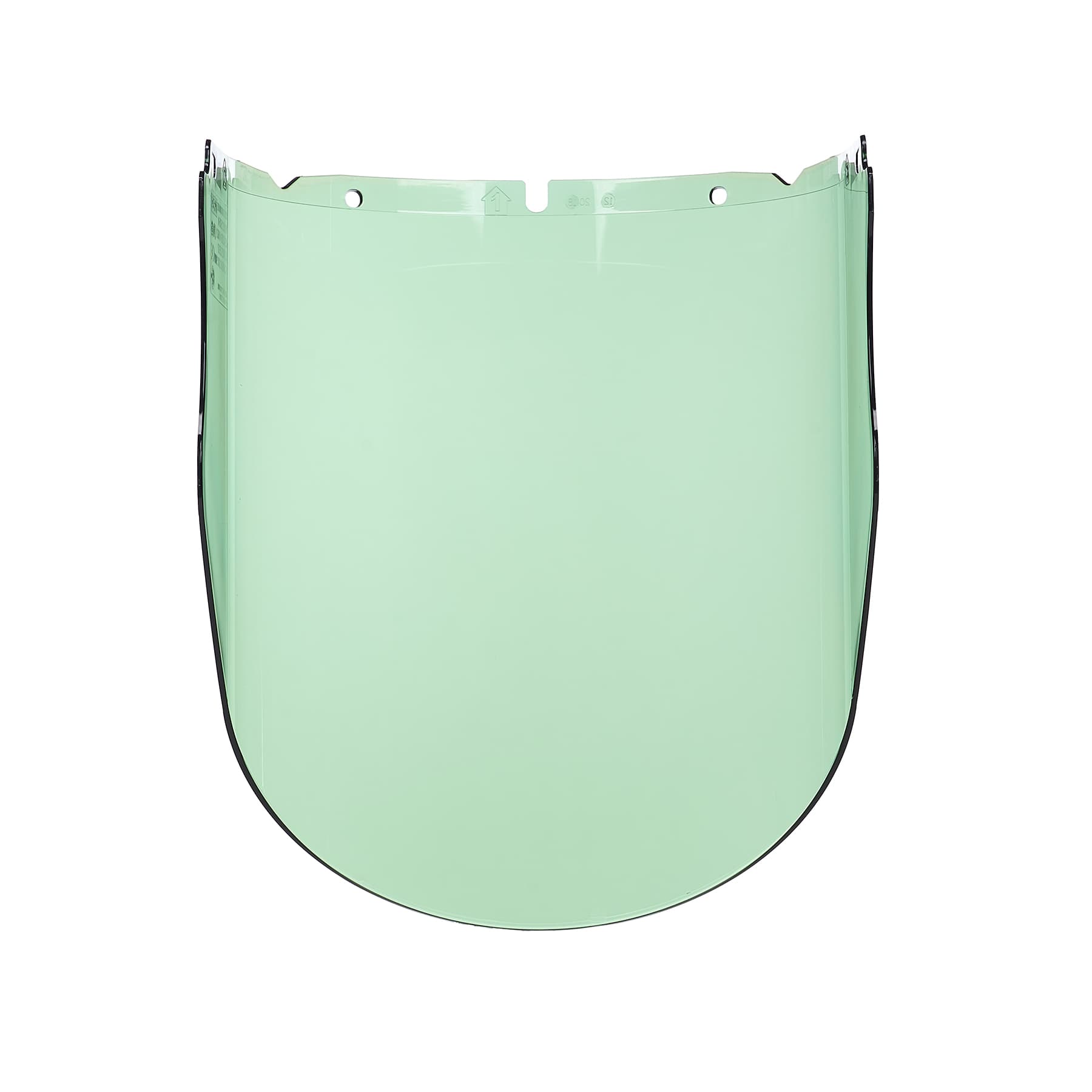 MSA V-Gard Visor, Pc, Green Tint, Molded, (10.375"X 17"X .098"), Anti-Fog/Anti-Scratch_3