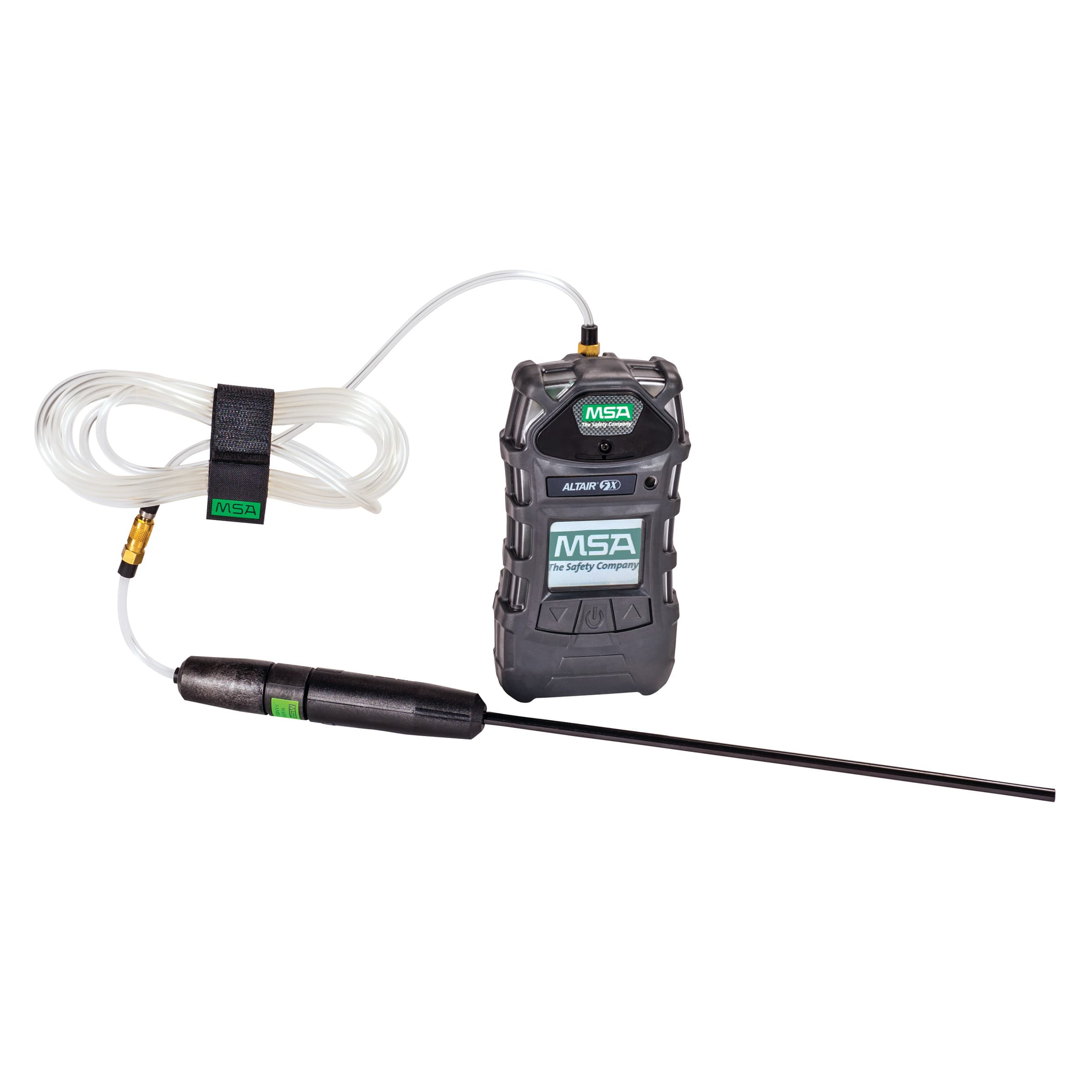 MSA Altair 5X Detector Color (Lel,O2,Co,H2S), (Ul), Charcoal, Deluxe, Color Display, 10' Line, 1' Probe