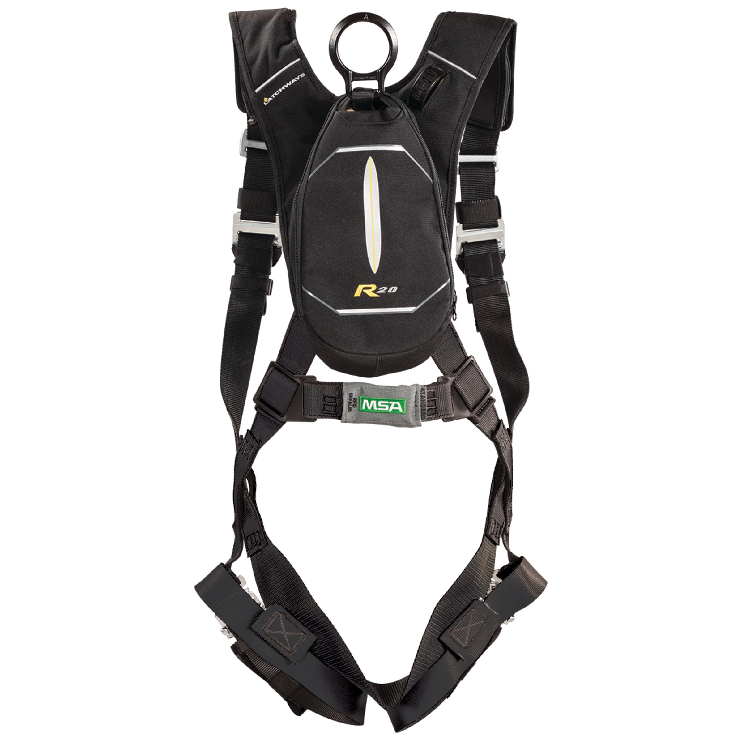 MSA Personal Rescue Device (Prd) With Evotech Harness, Quick-Connect Leg Straps, Standard (Std)