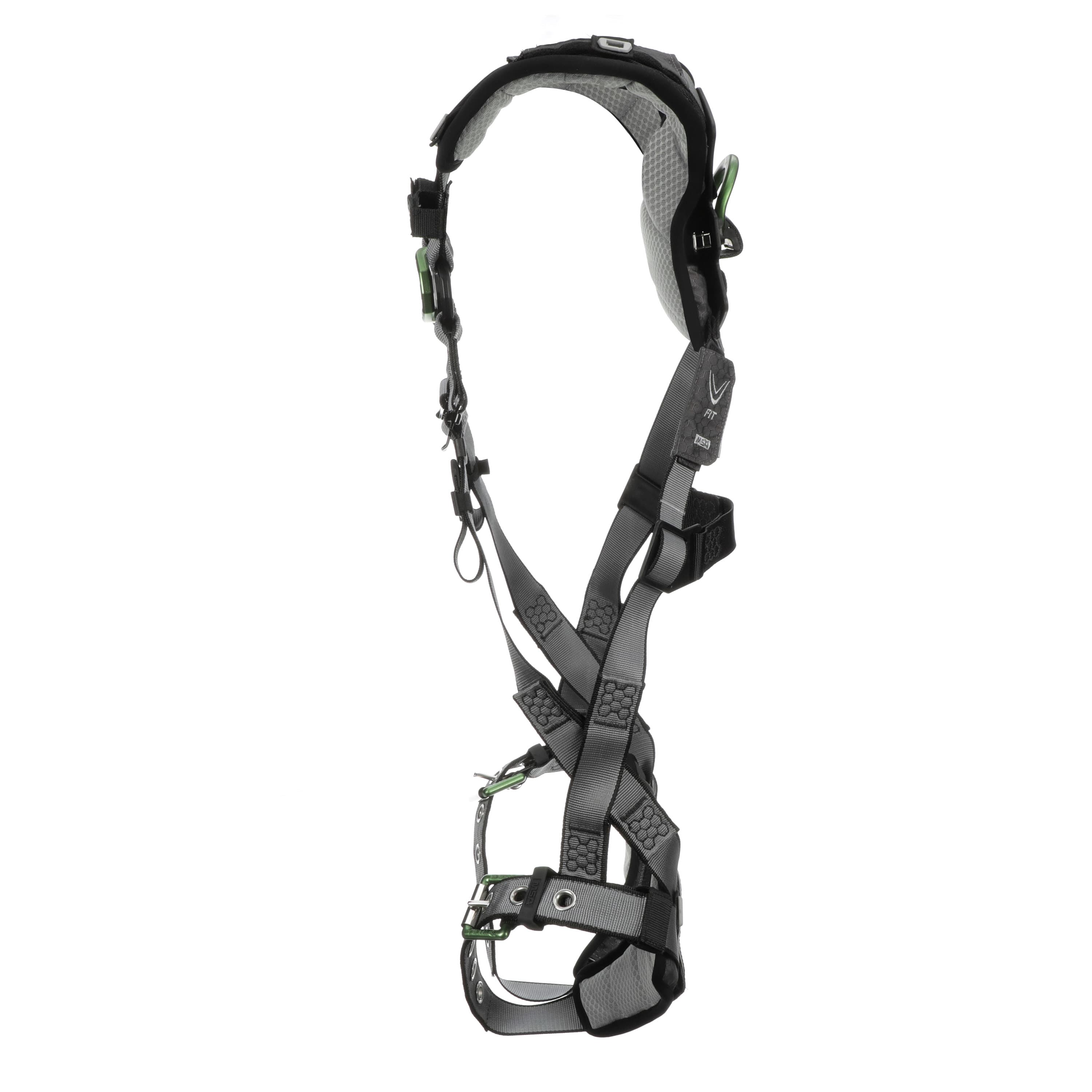 MSA V-Fit Harness, Extra Large, Back & Chest D-Rings, Tongue Buckle Leg Straps, Shoulder Padding_6