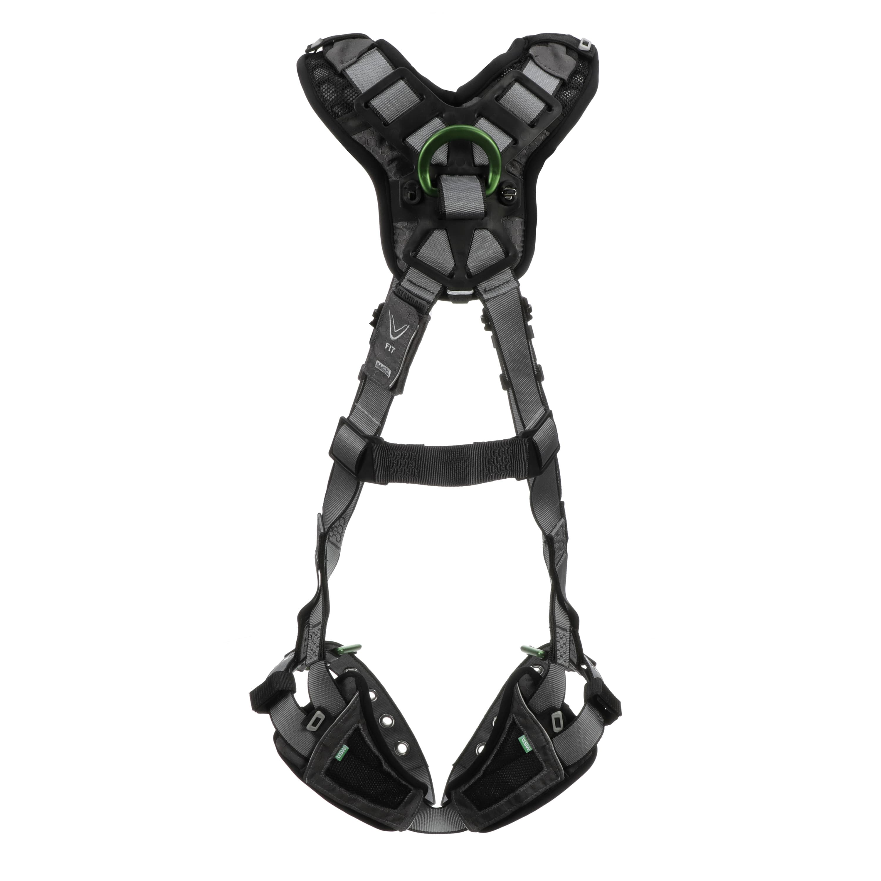MSA V-Fit Harness, Extra Large, Back & Chest D-Rings, Tongue Buckle Leg Straps, Shoulder Padding_9